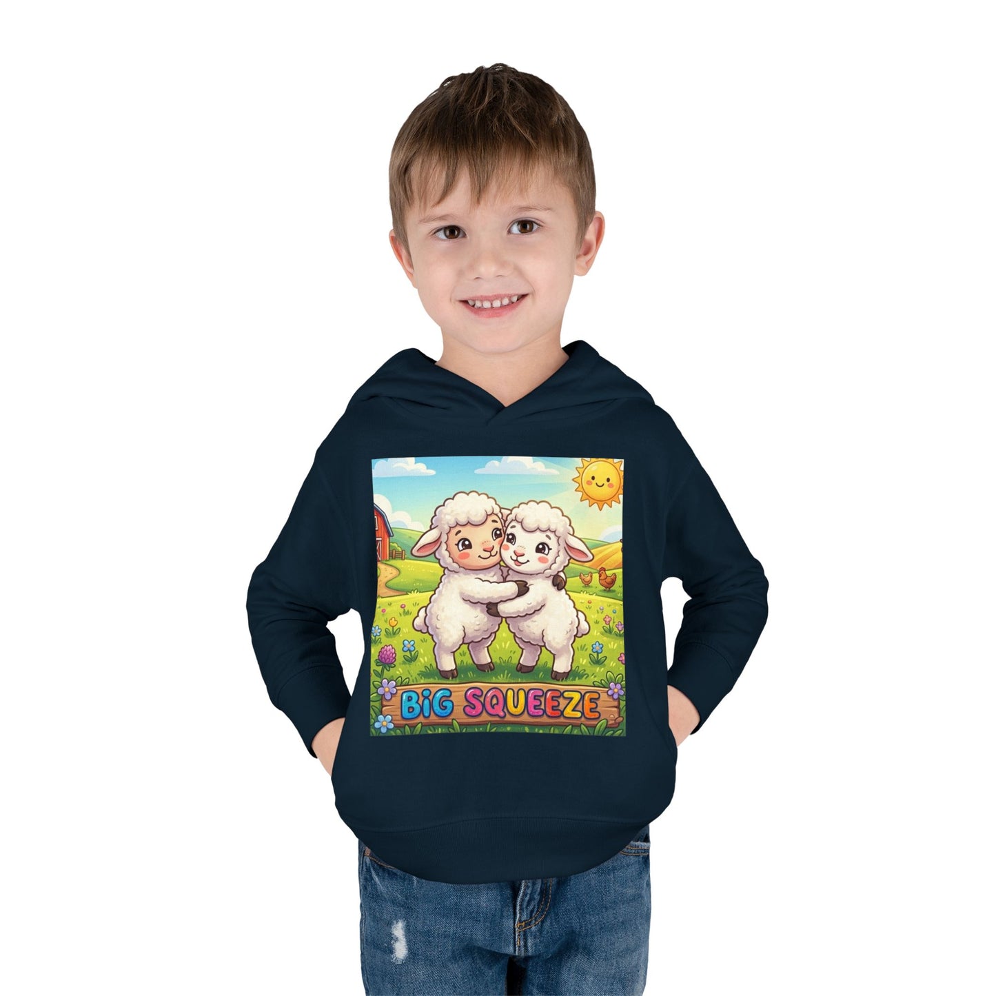 Big Squeeze Lamb Toddler Pullover Fleece Hoodie
