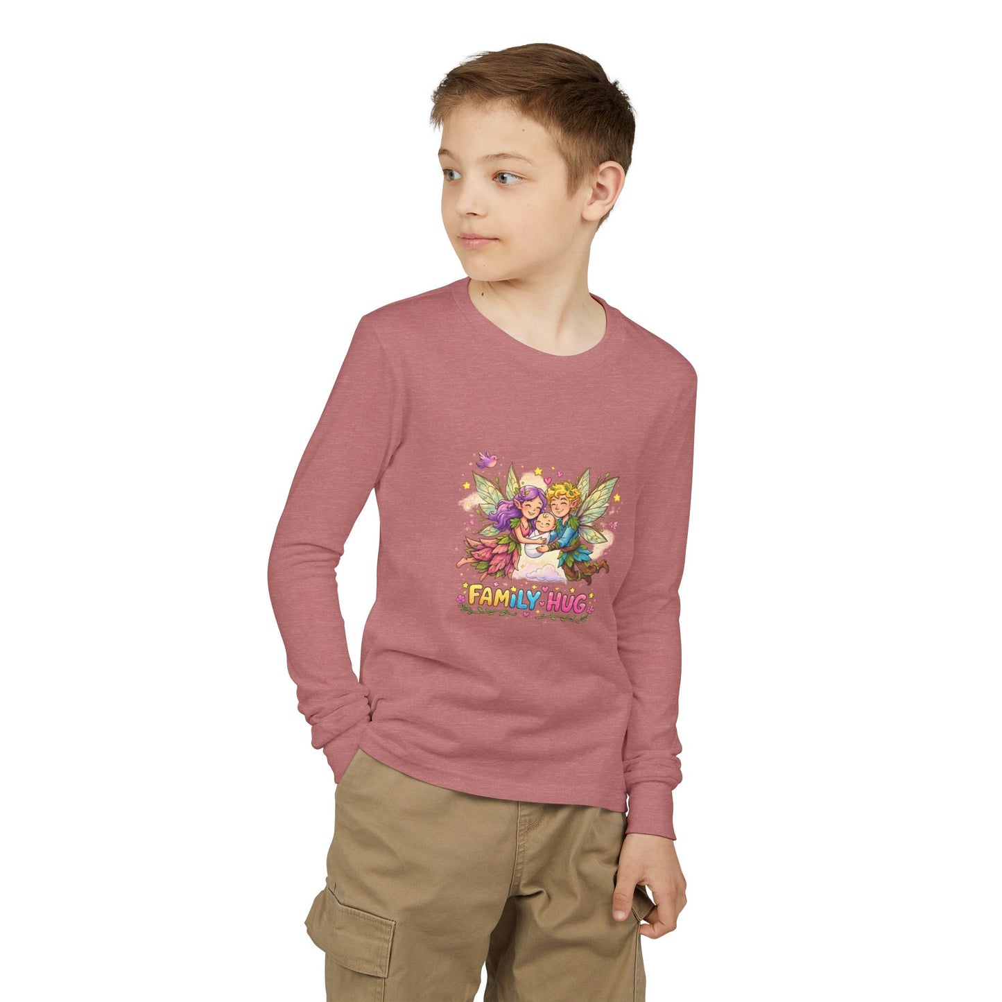 Family Hug Fairy Youth Jersey Long Sleeve Tee