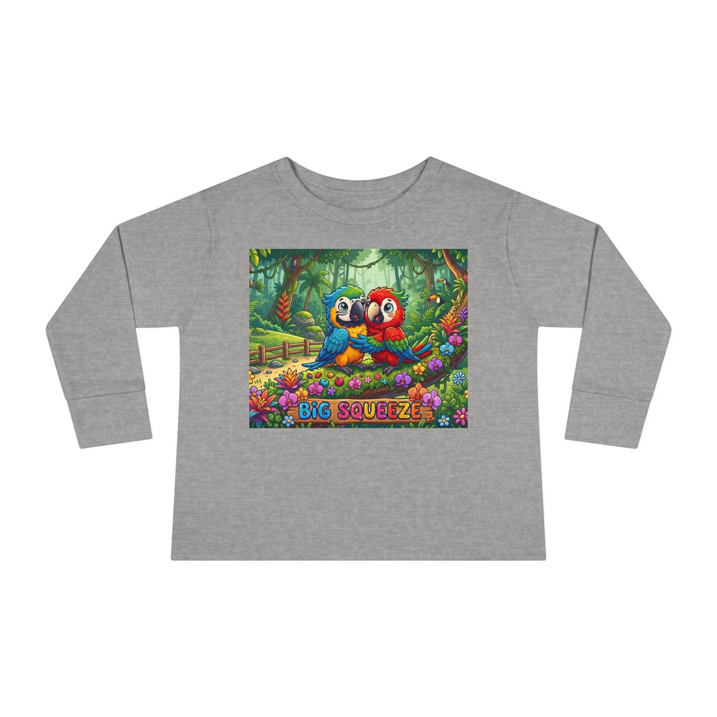 Big Squeeze Macaw Toddler Long Sleeve Tee