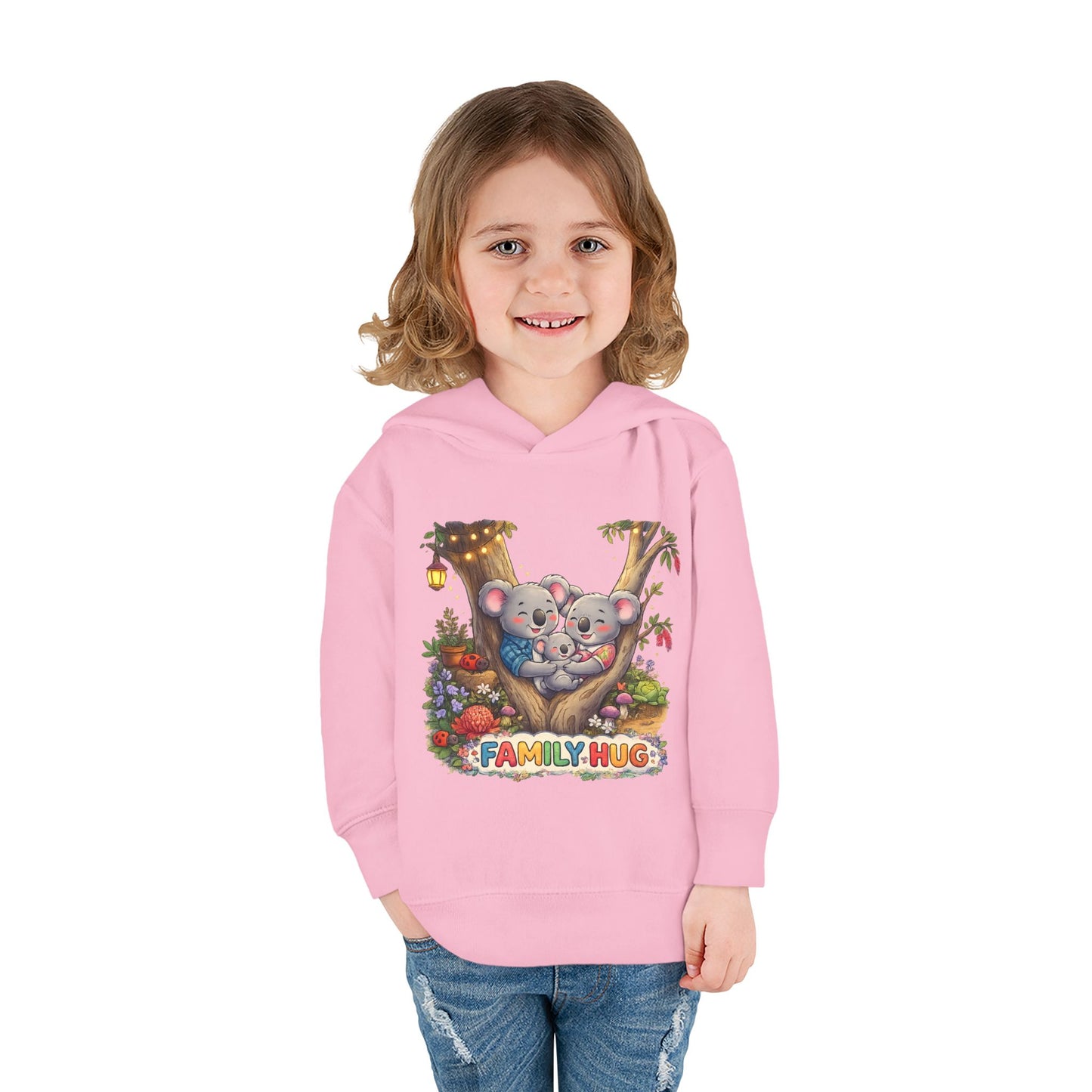 Family Hug Koala Toddler Pullover Fleece Hoodie