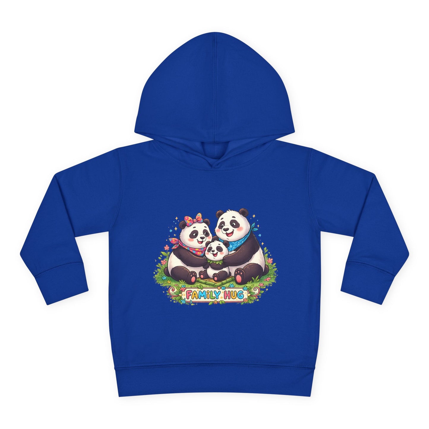 Family Hug Panda Toddler Pullover Fleece Hoodie