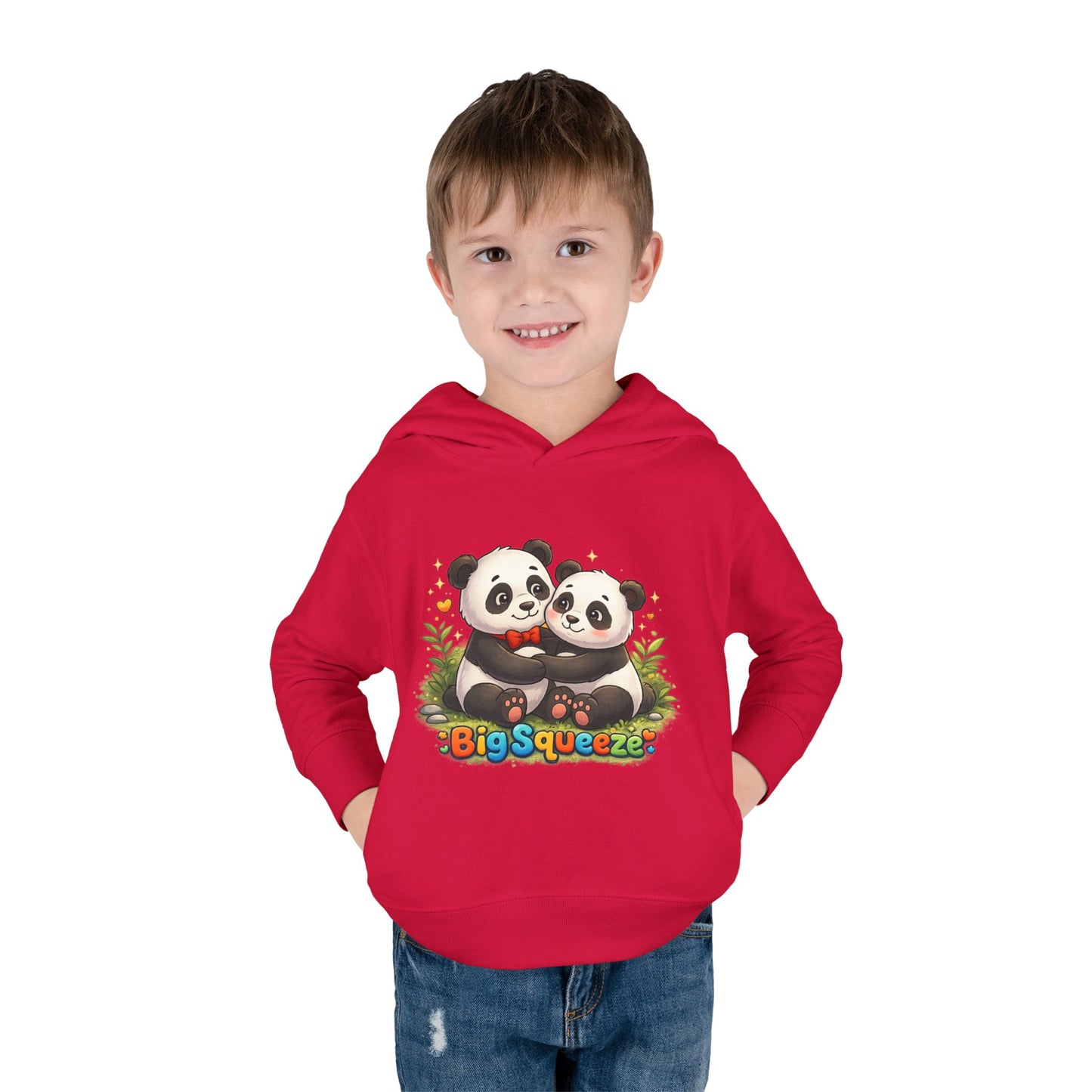 Big Squeeze Panda Toddler Pullover Fleece Hoodie