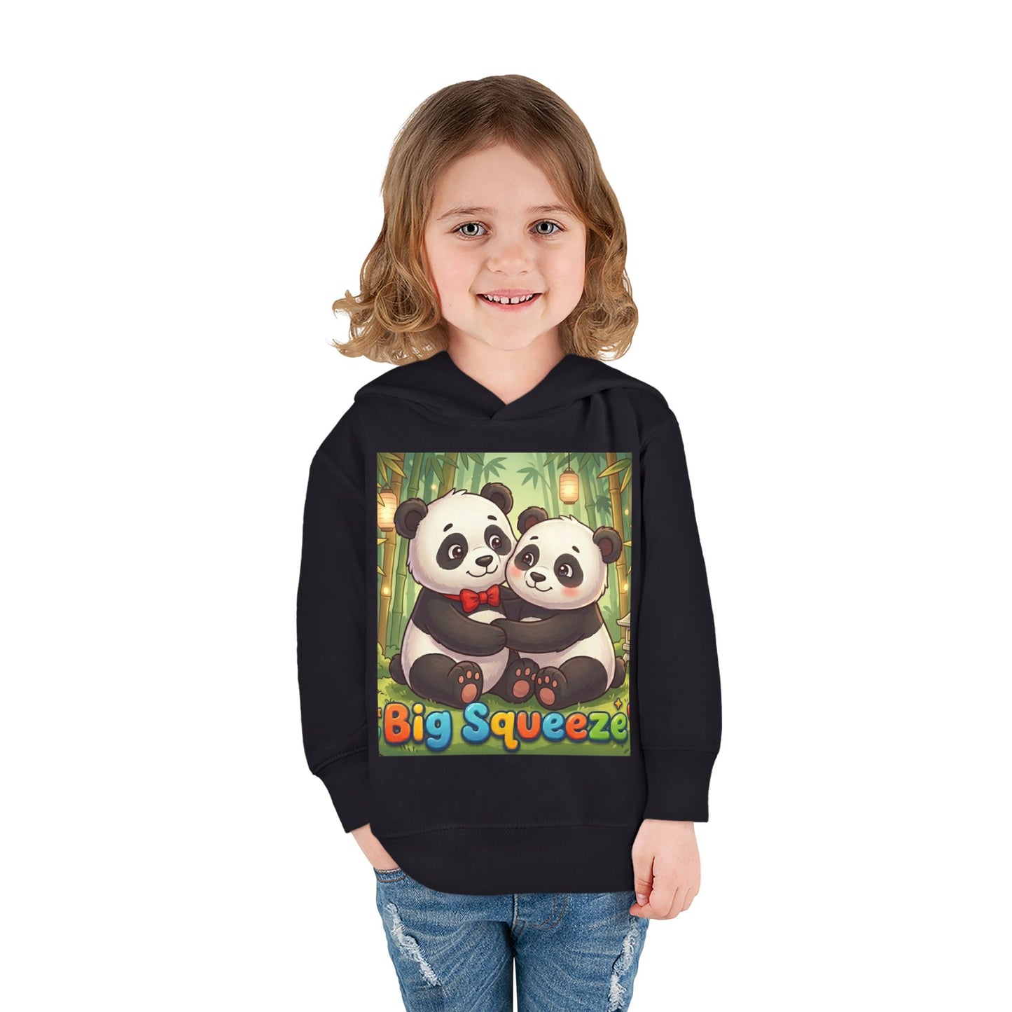 Big Squeeze Panda Toddler Pullover Fleece Hoodie