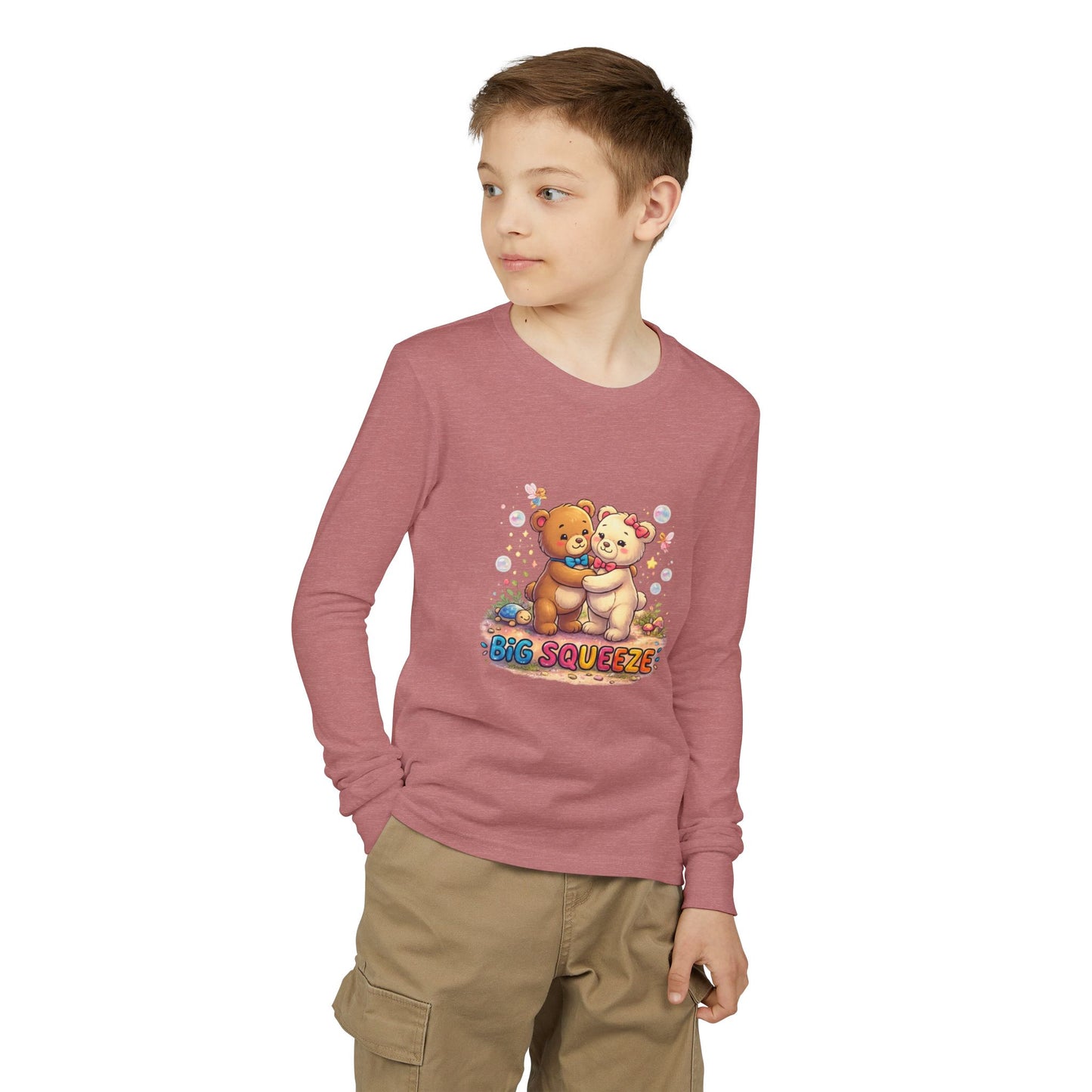 Big Squeeze Teddy Youth Jersey Long Sleeve Tee