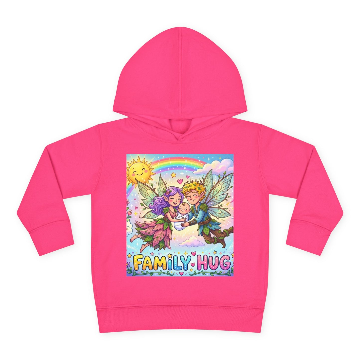 Family Hug Fairy Toddler Pullover Fleece Hoodie