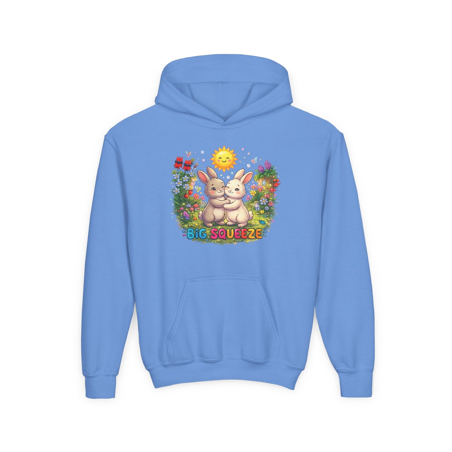 Big Squeeze Bunny Youth Heavy Blend Hooded Sweatshirt