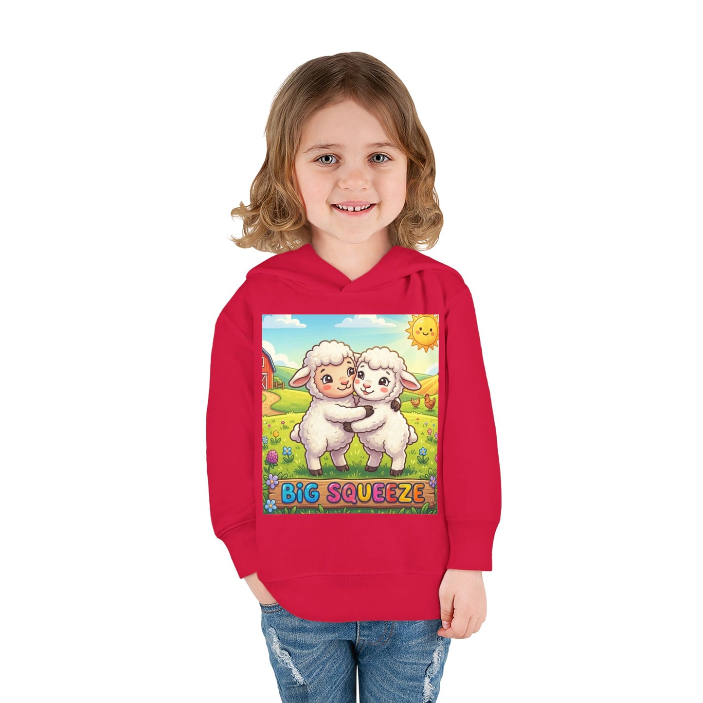 Big Squeeze Lamb Toddler Pullover Fleece Hoodie