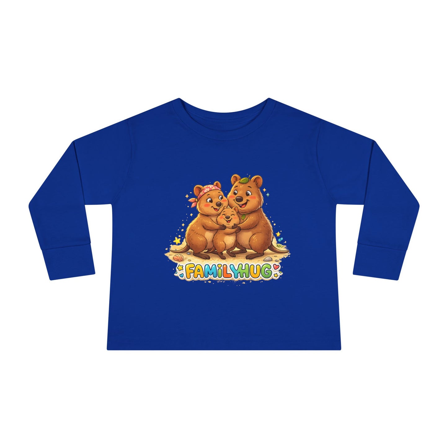 Family Hug Quokka Toddler Long Sleeve Tee