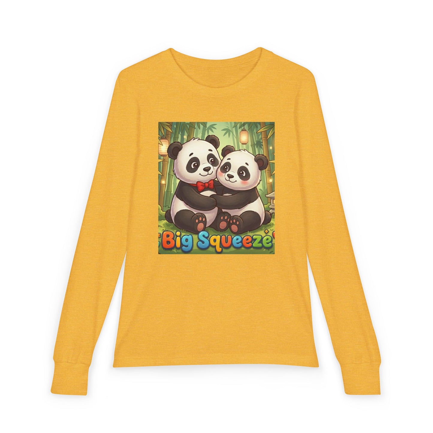 Big Squeeze Panda Youth Jersey Long Sleeve Tee