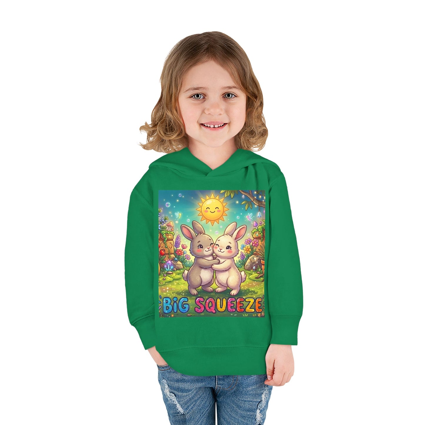 Big Squeeze Bunny Toddler Pullover Fleece Hoodie