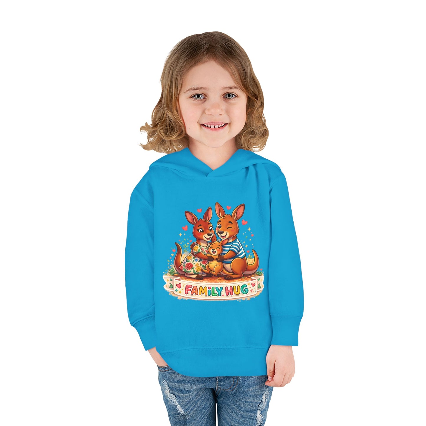 Family Hug Kangaroo Toddler Pullover Fleece Hoodie