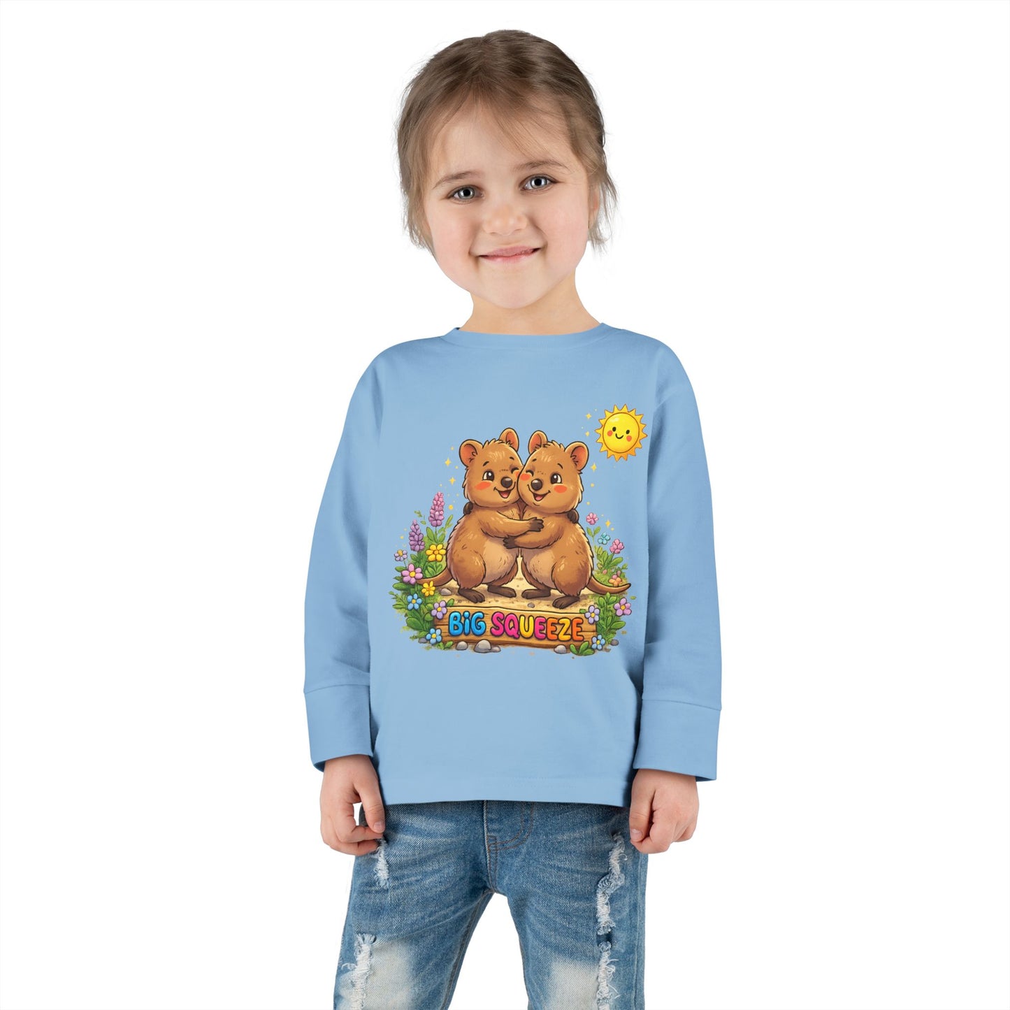 Big Squeeze Quokka Toddler Long Sleeve Tee