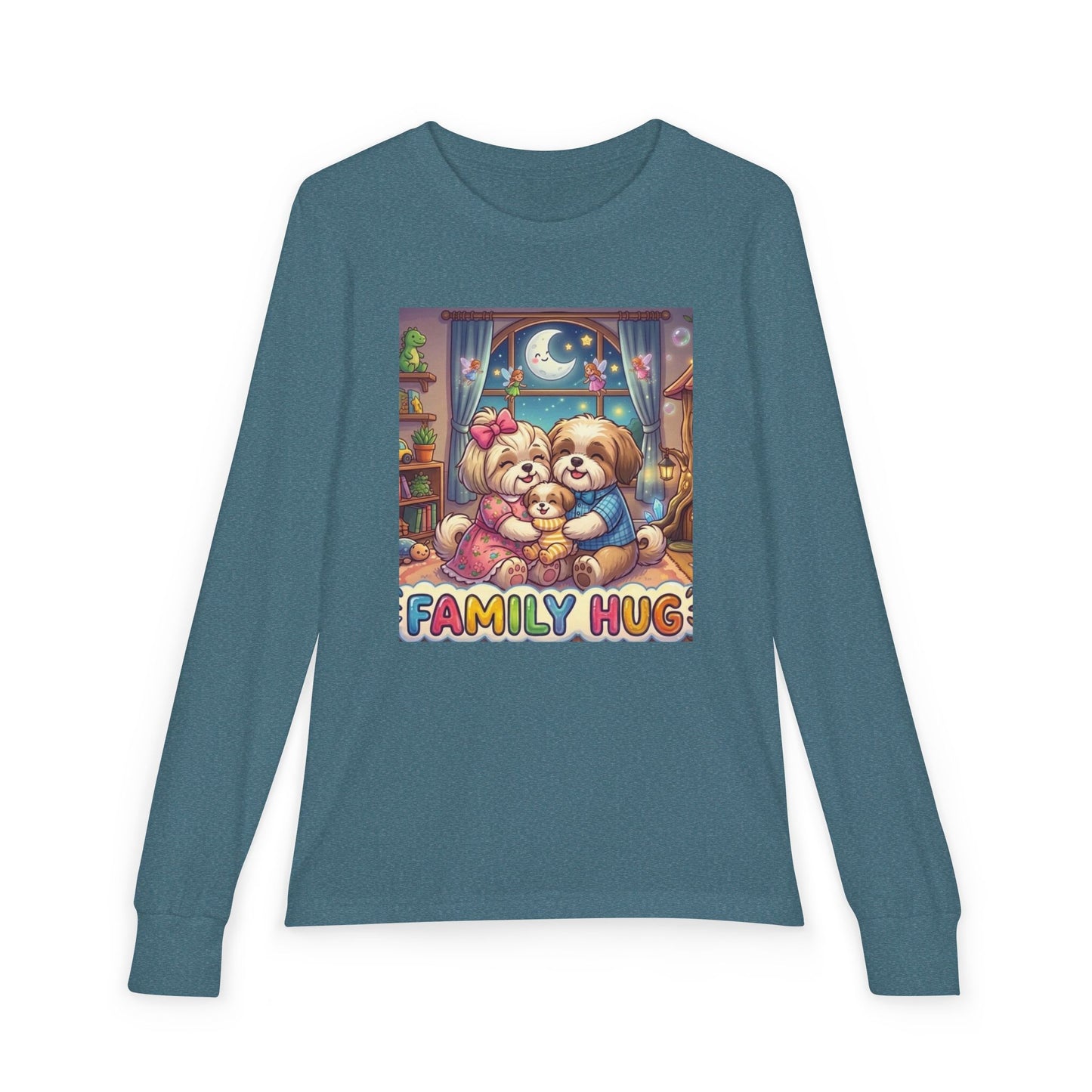 Family Hug Shih Tzu Youth Jersey Long Sleeve Tee