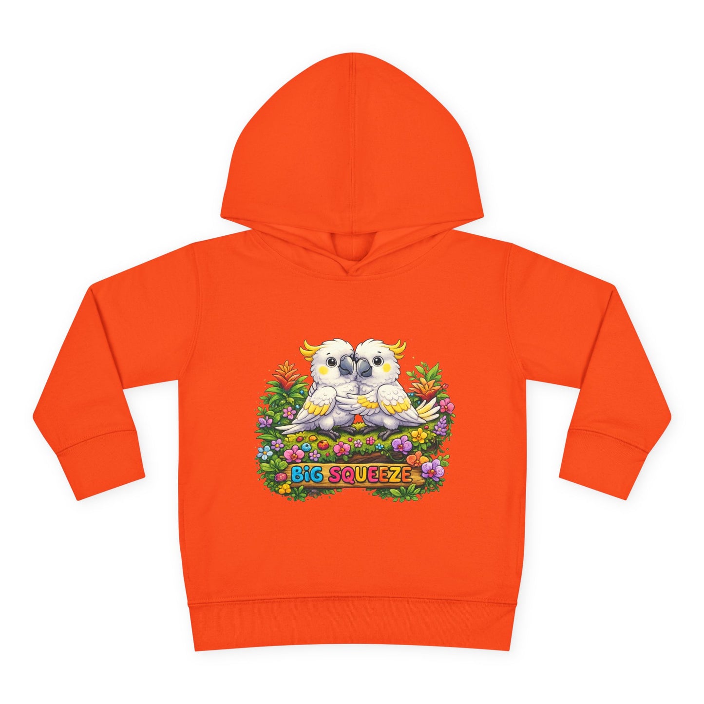 Big Squeeze Cockatoo Toddler Pullover Fleece Hoodie