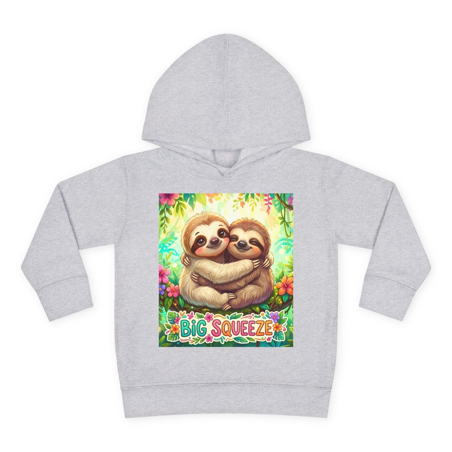 Big Squeeze Sloth Toddler Pullover Fleece Hoodie