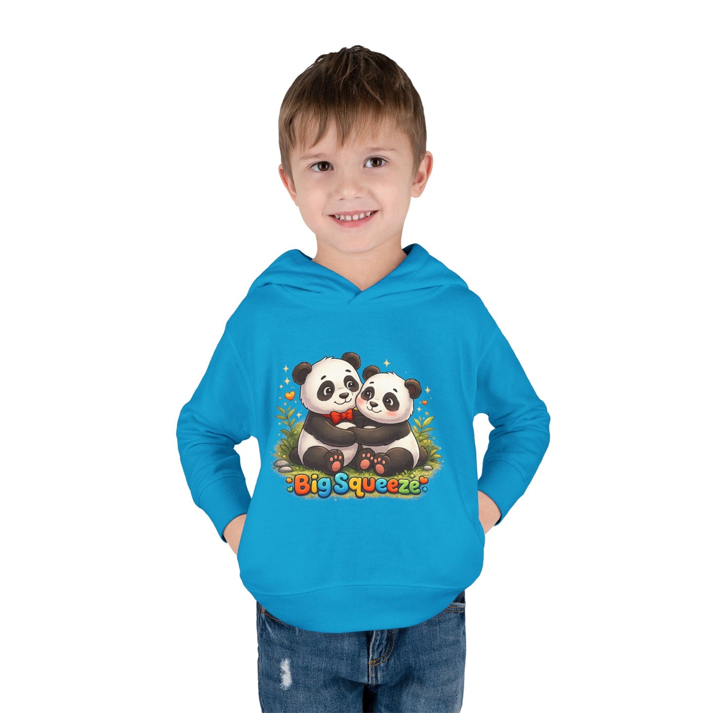 Big Squeeze Panda Toddler Pullover Fleece Hoodie