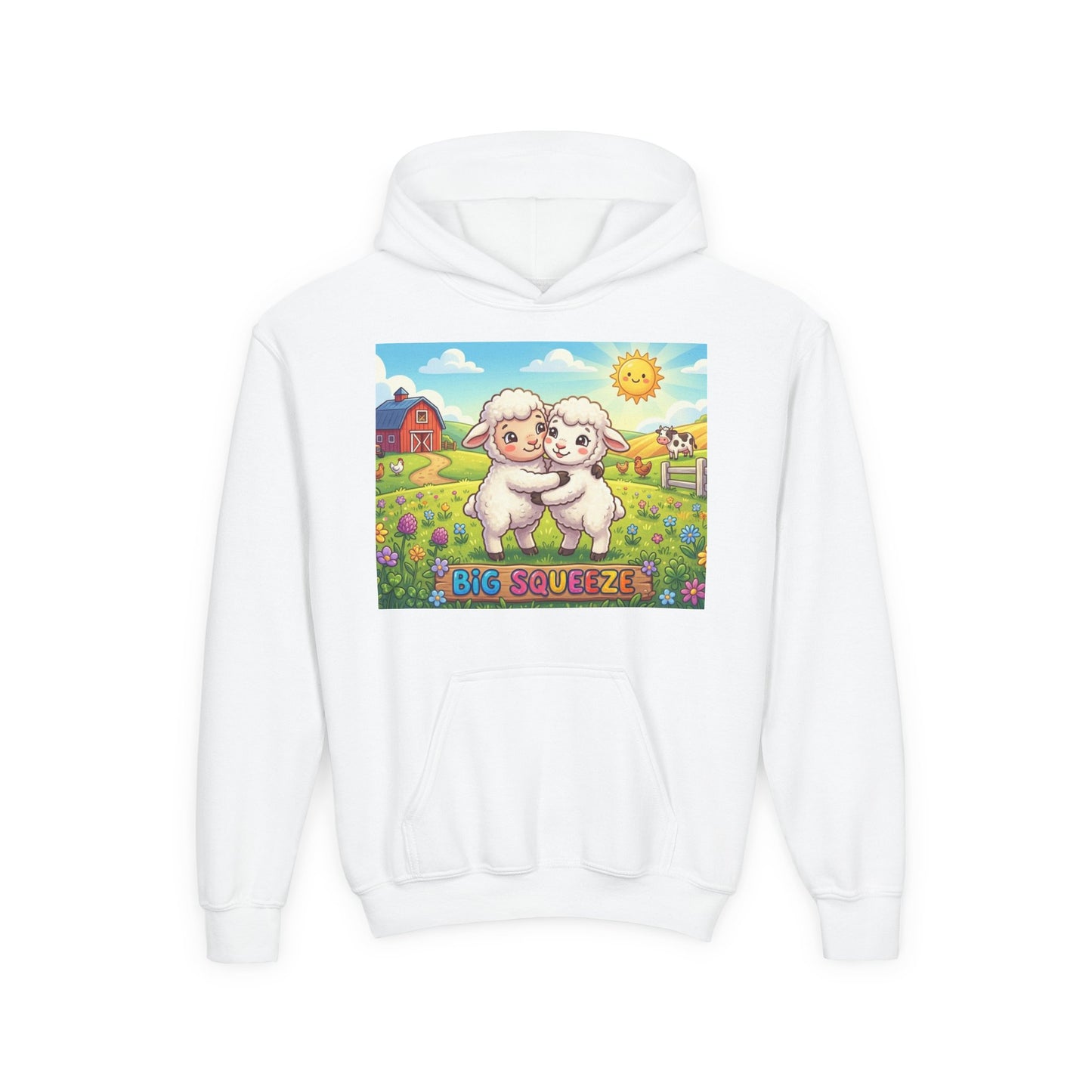 Big Squeeze Lamb Youth Heavy Blend Hooded Sweatshirt