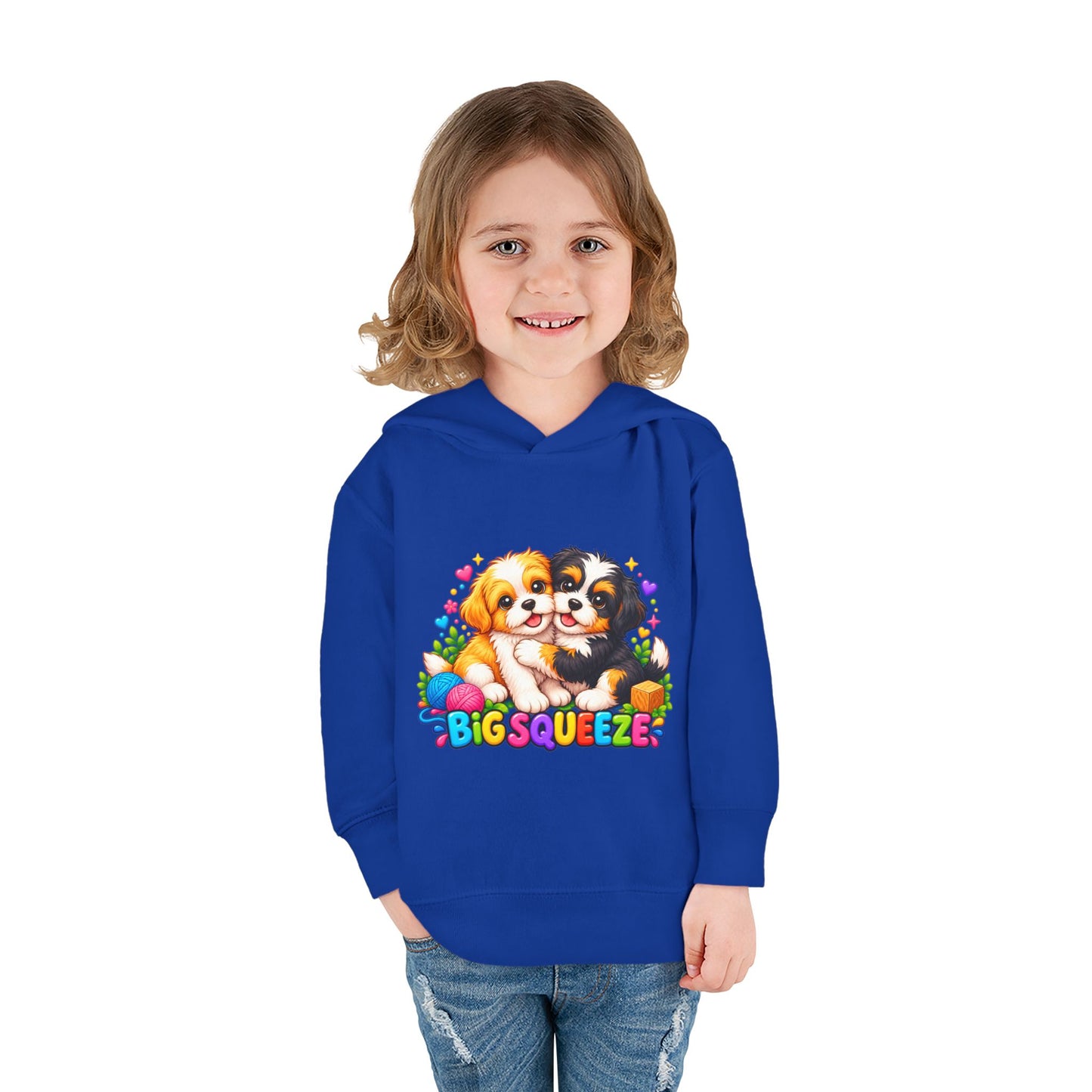 Big Squeeze Shih Tzu Toddler Pullover Fleece Hoodie