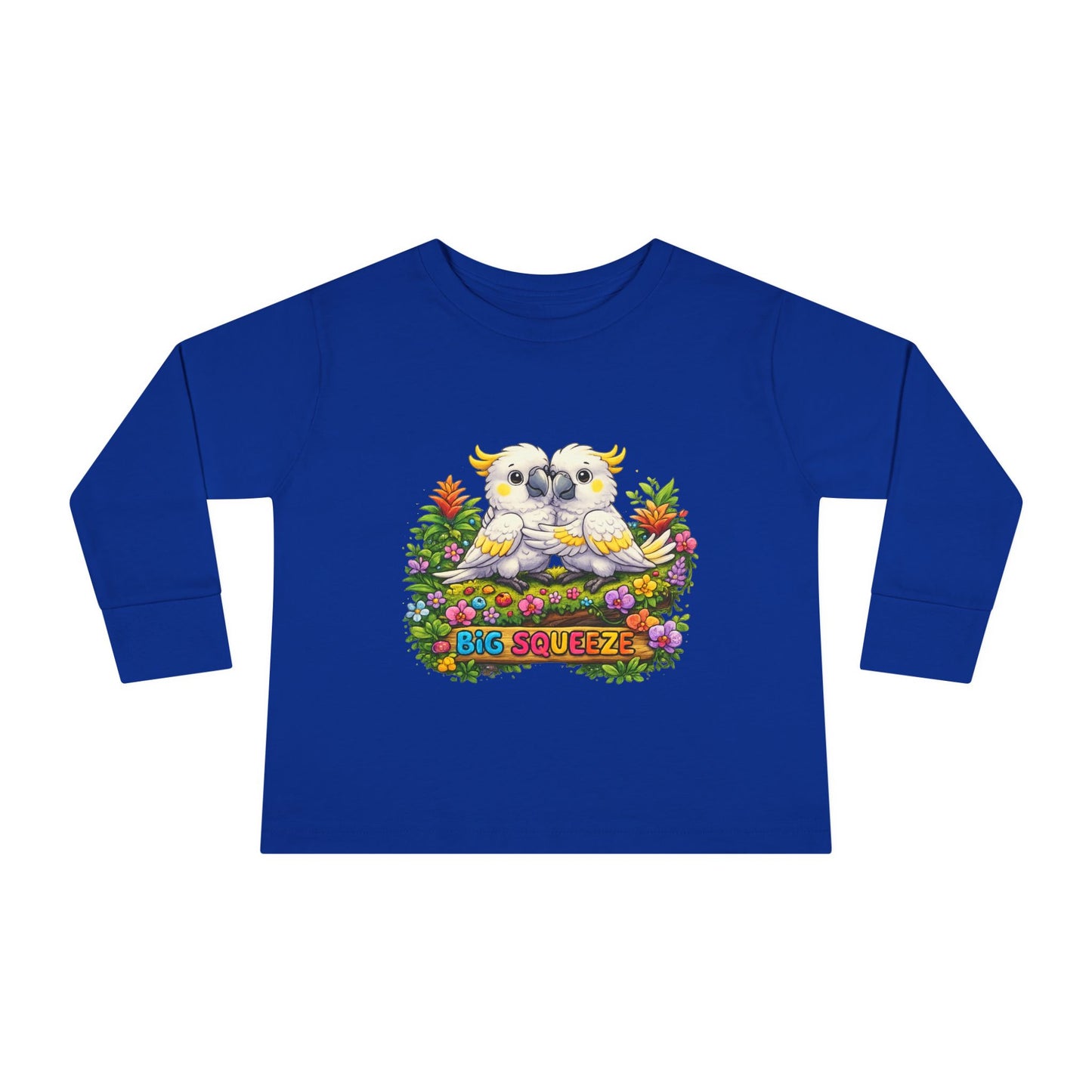 Big Squeeze Cockatoo Toddler Long Sleeve Tee
