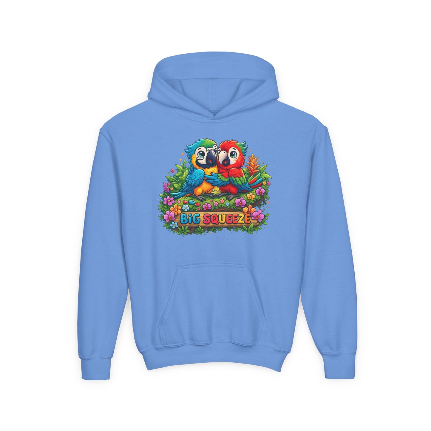 Big Squeeze Macaw Youth Heavy Blend Hooded Sweatshirt