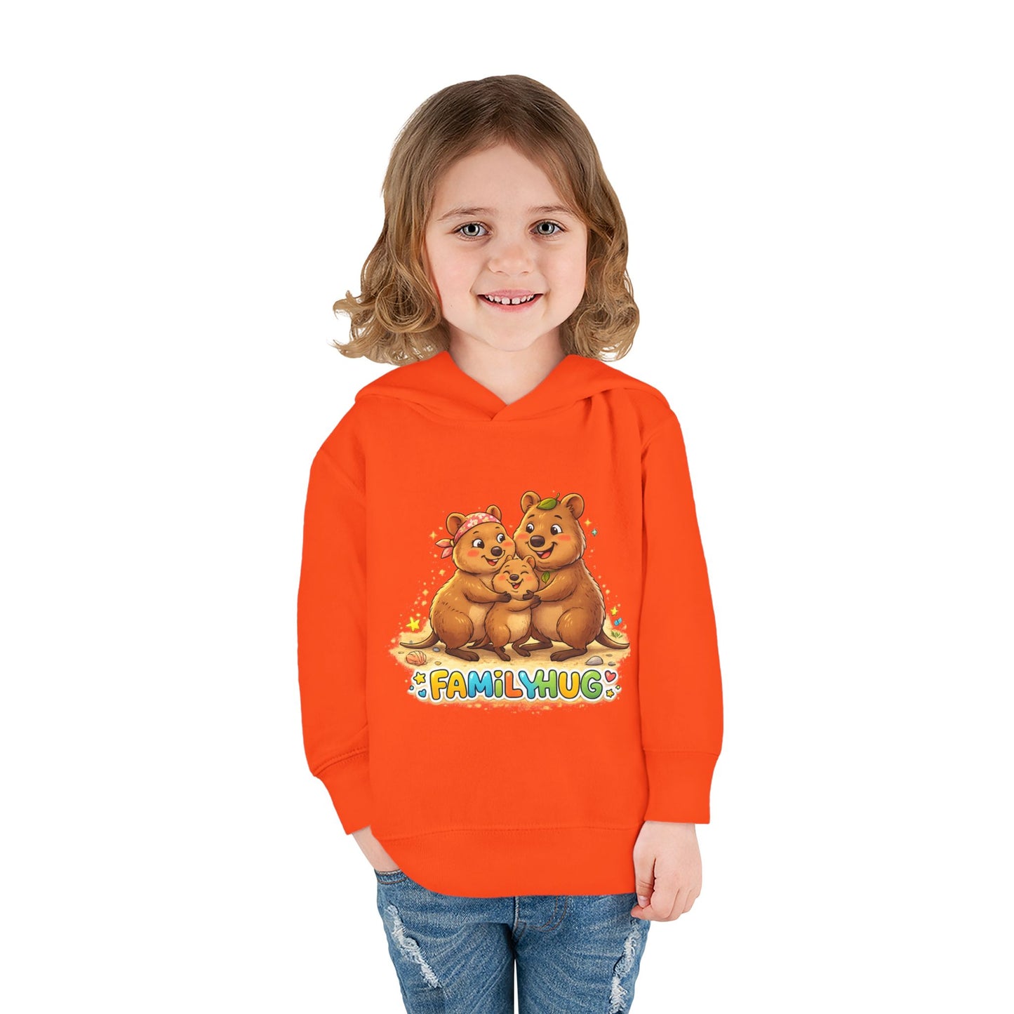 Family Hug Quokka Toddler Pullover Fleece Hoodie