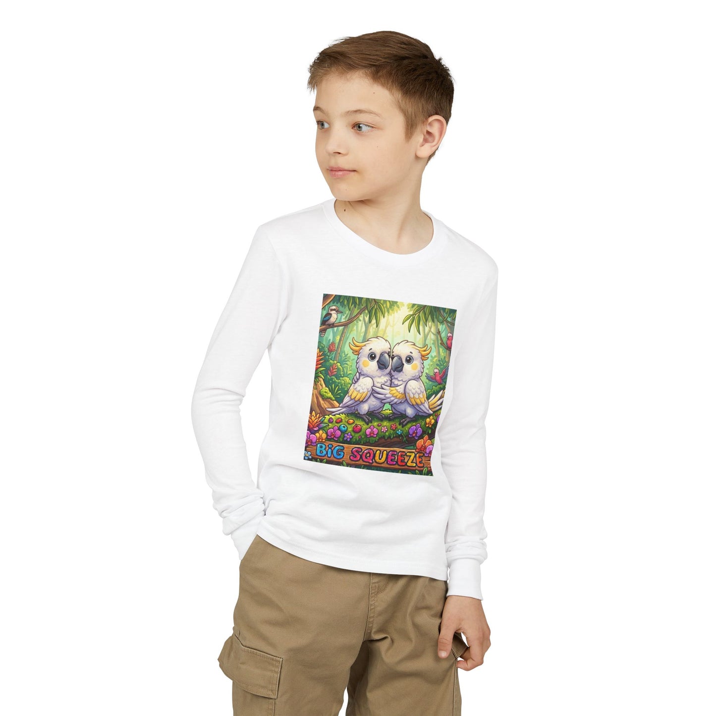 Big Squeeze Cockatoo Youth Jersey Long Sleeve Tee