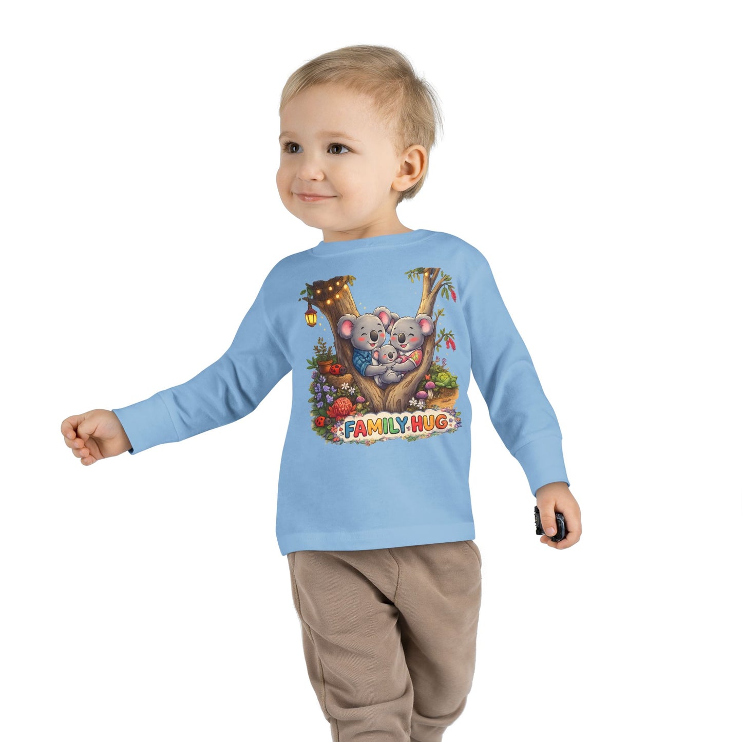Family Hug Koala Toddler Long Sleeve Tee