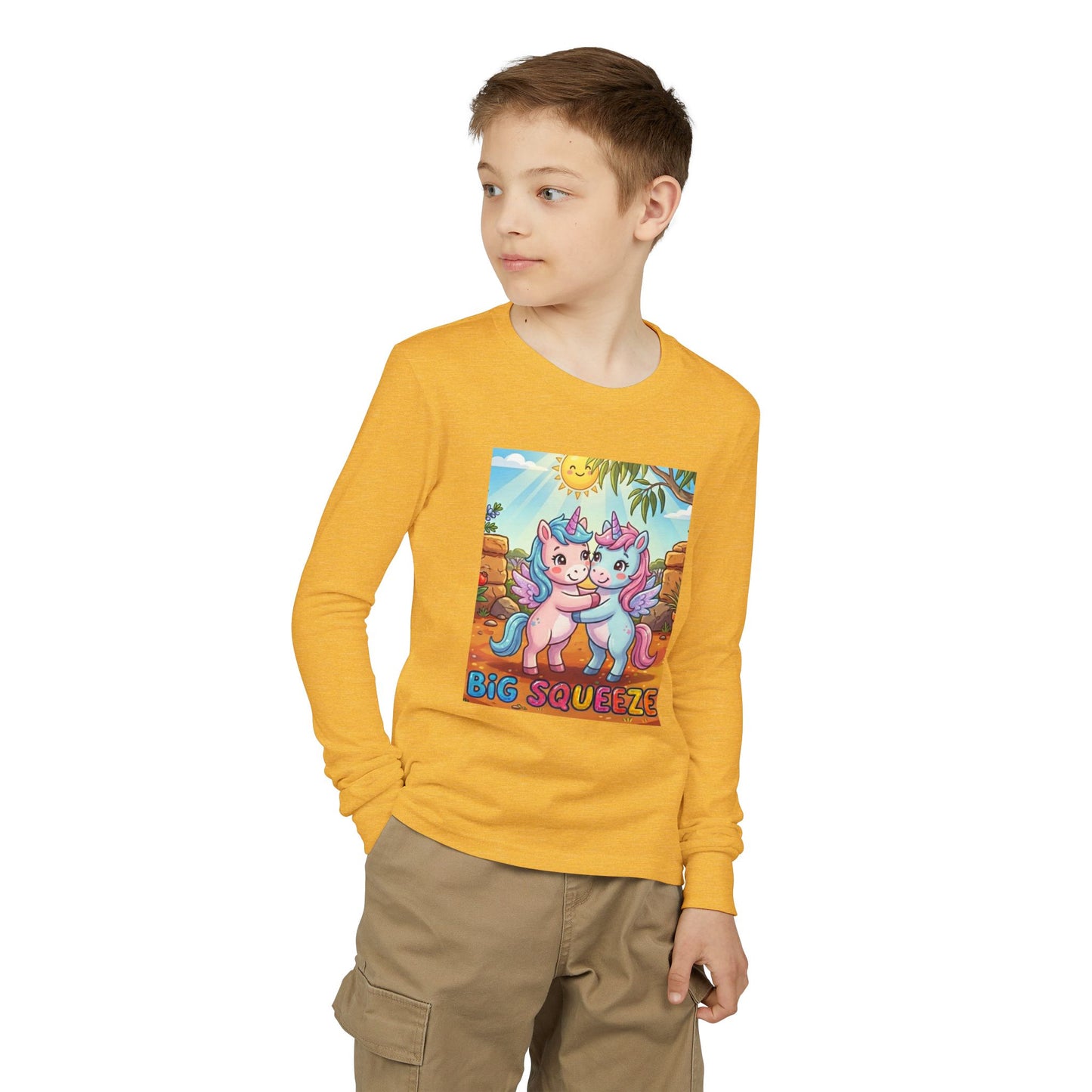 Big Squeeze Unicorn Youth Jersey Long Sleeve Tee