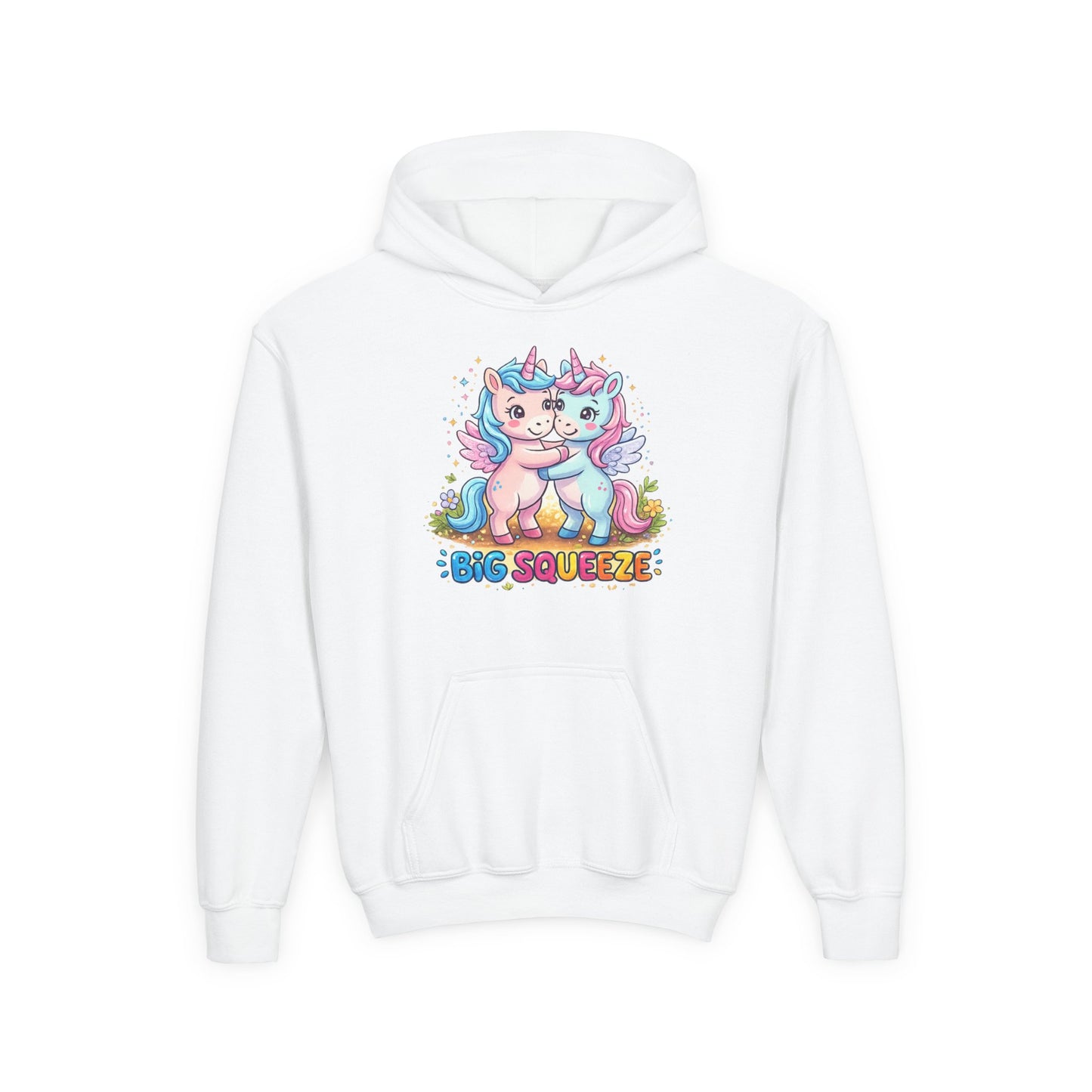 Big Squeeze Unicorn Youth Heavy Blend Hooded Sweatshirt