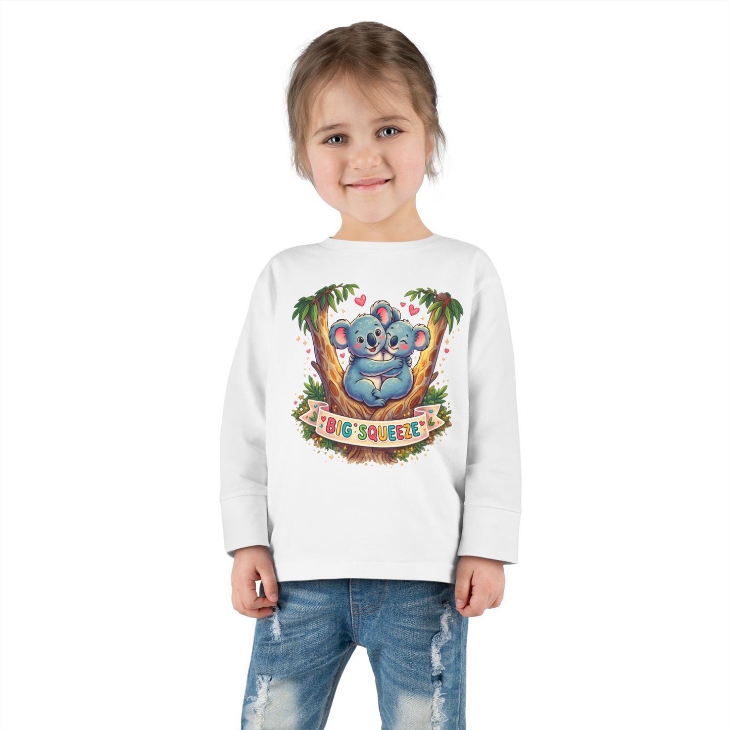 Big Squeeze Koala Toddler Long Sleeve Tee