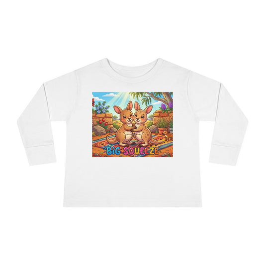 Big Squeeze Kangaroo Toddler Long Sleeve Tee