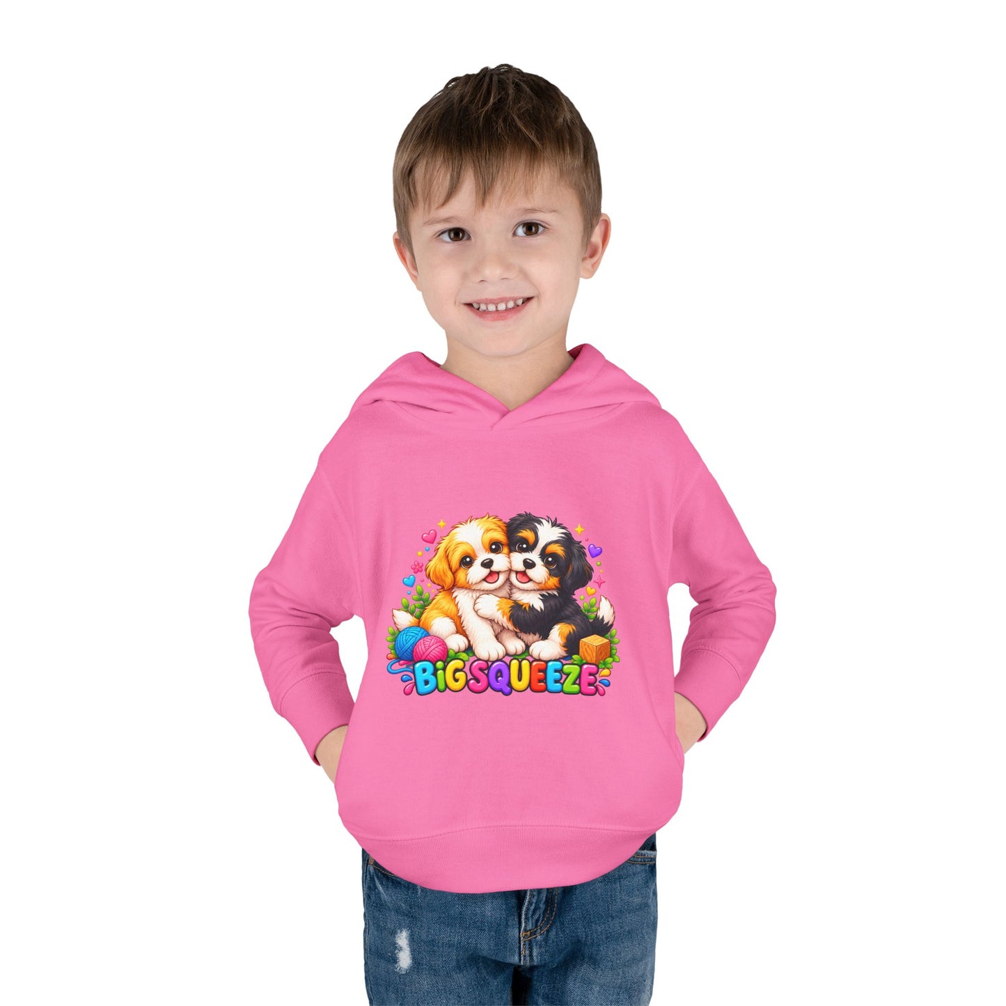 Big Squeeze Shih Tzu Toddler Pullover Fleece Hoodie