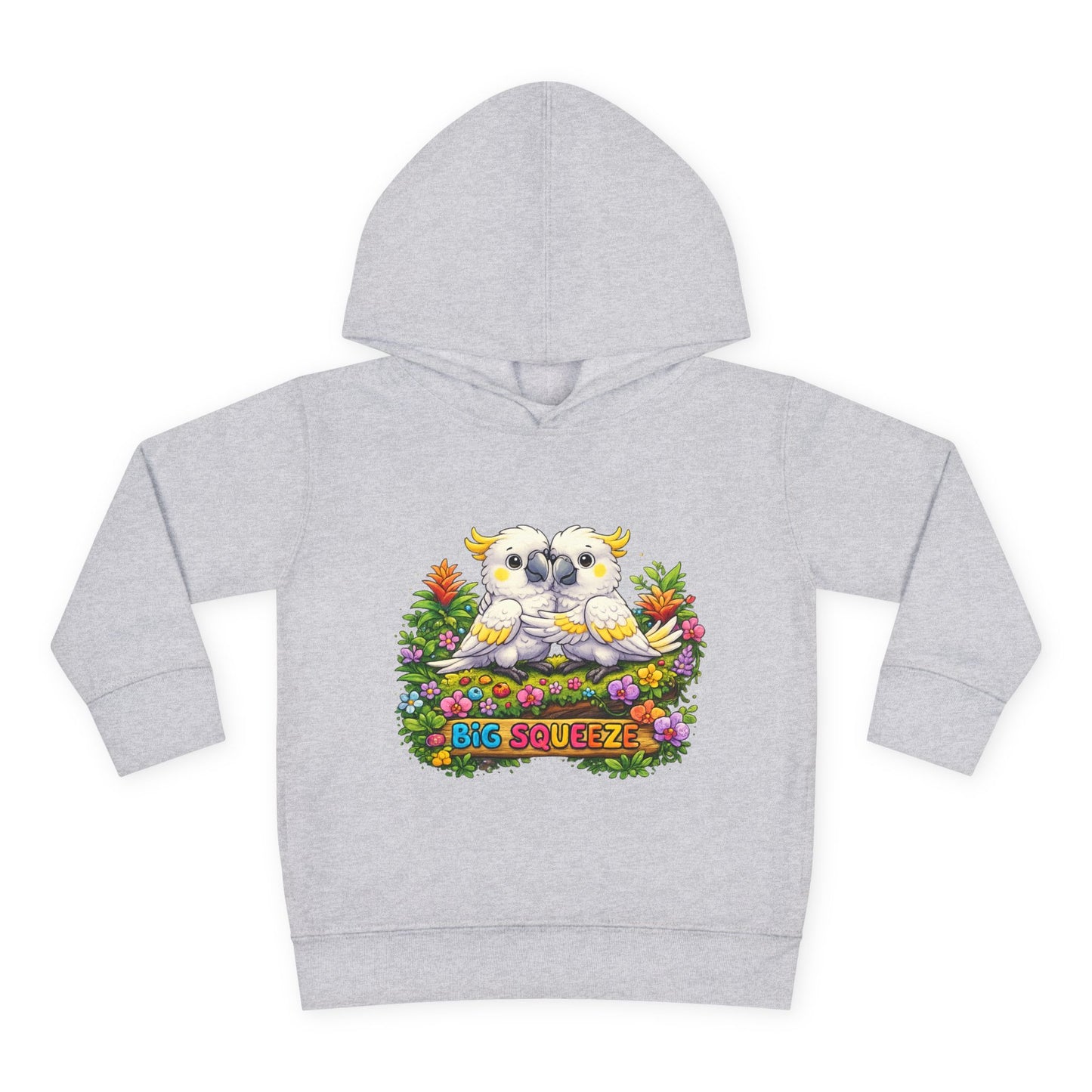Big Squeeze Cockatoo Toddler Pullover Fleece Hoodie