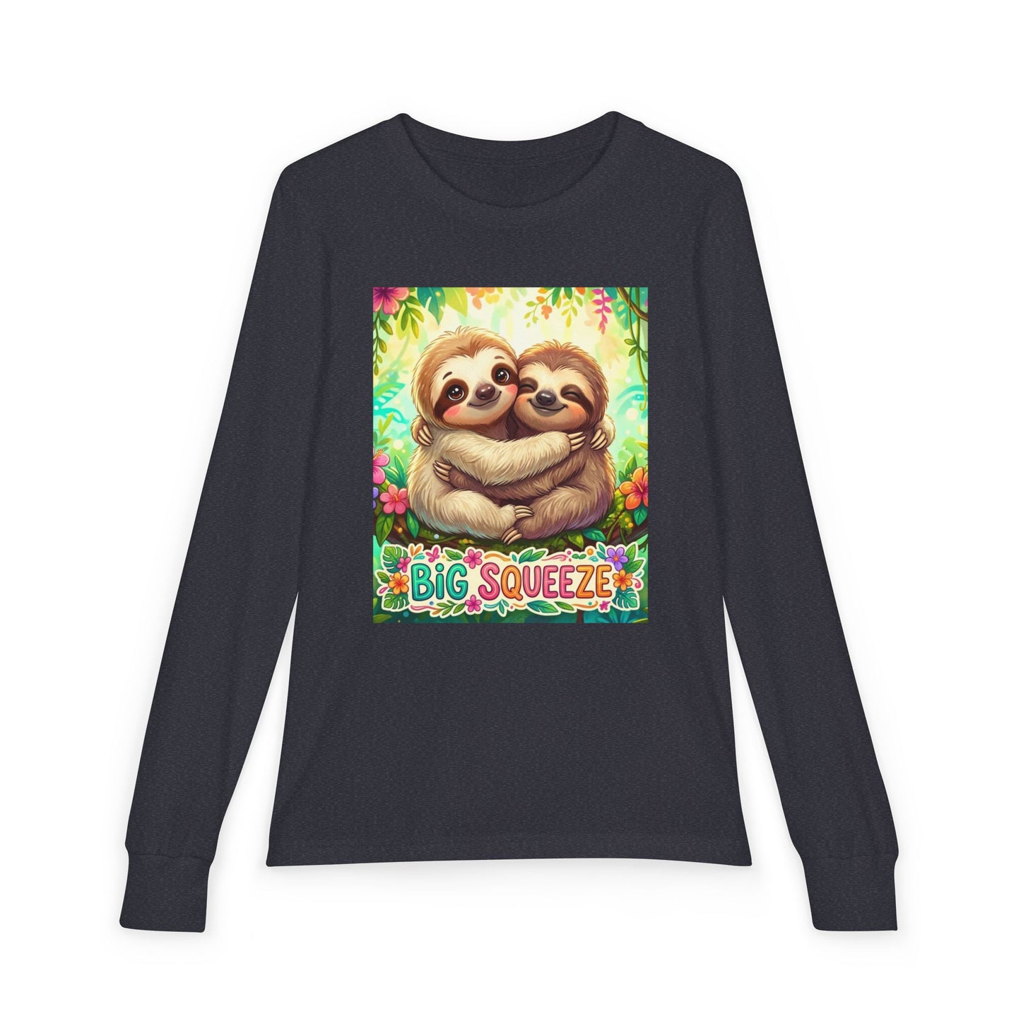 Big Squeeze Sloth Youth Jersey Long Sleeve Tee