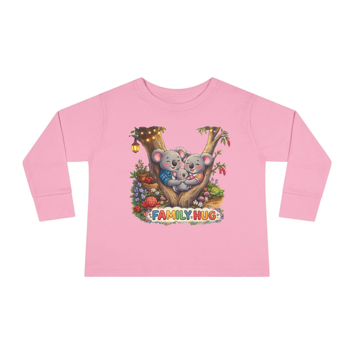 Family Hug Koala Toddler Long Sleeve Tee