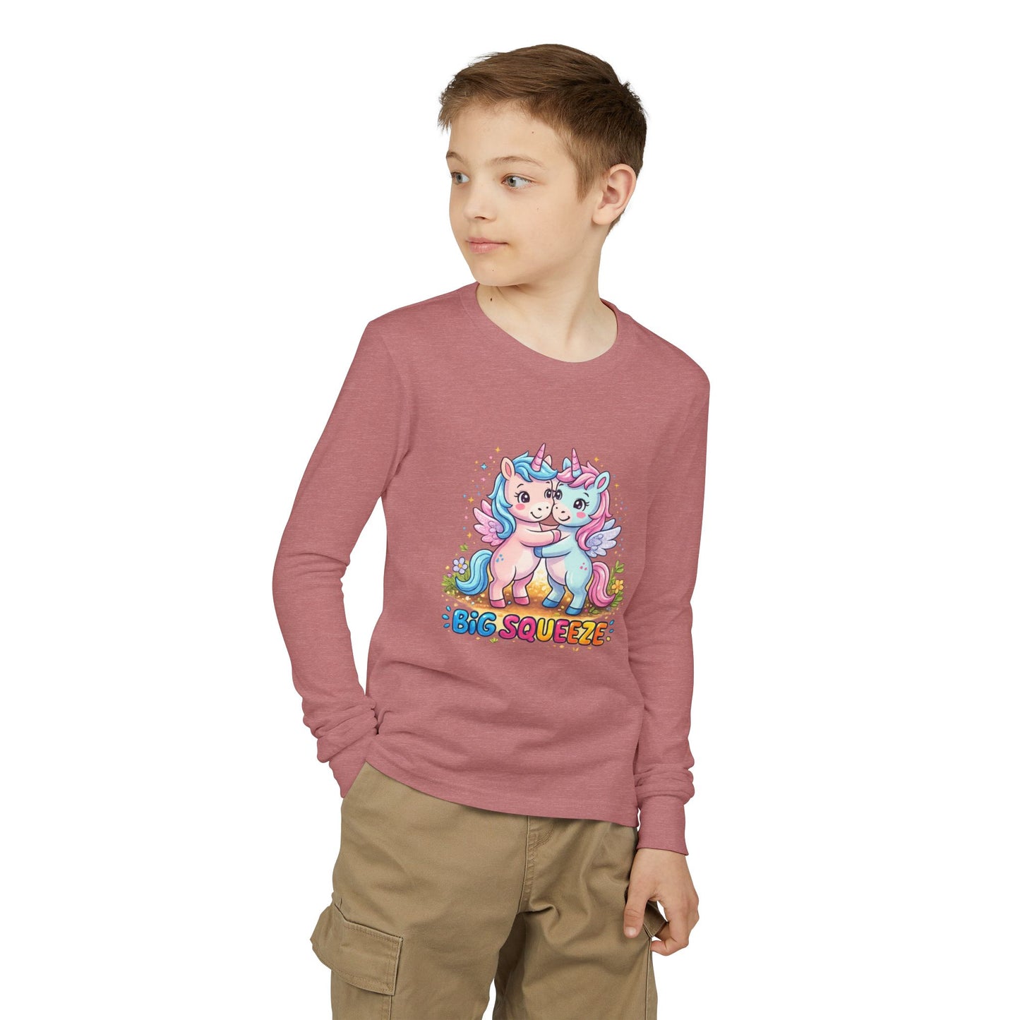 Big Squeeze Unicorn Youth Jersey Long Sleeve Tee