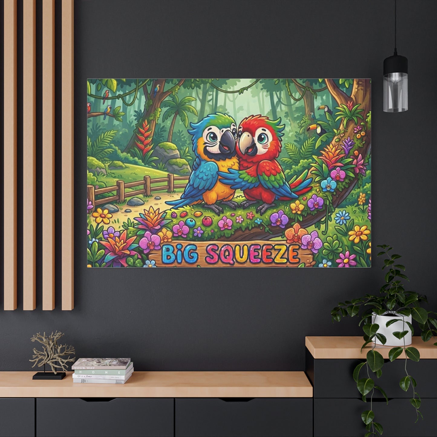Big Squeeze Macaw Classic Canvas