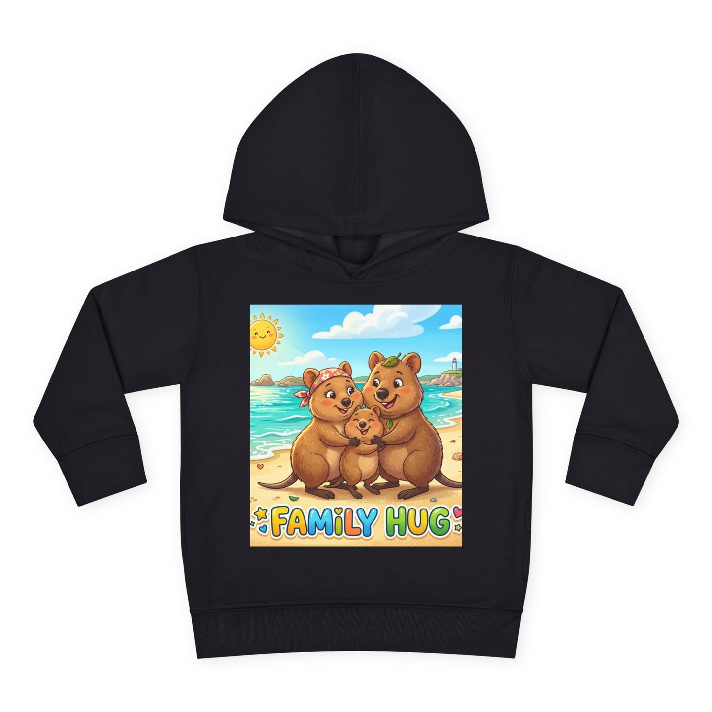 Family Hug Quokka Toddler Pullover Fleece Hoodie