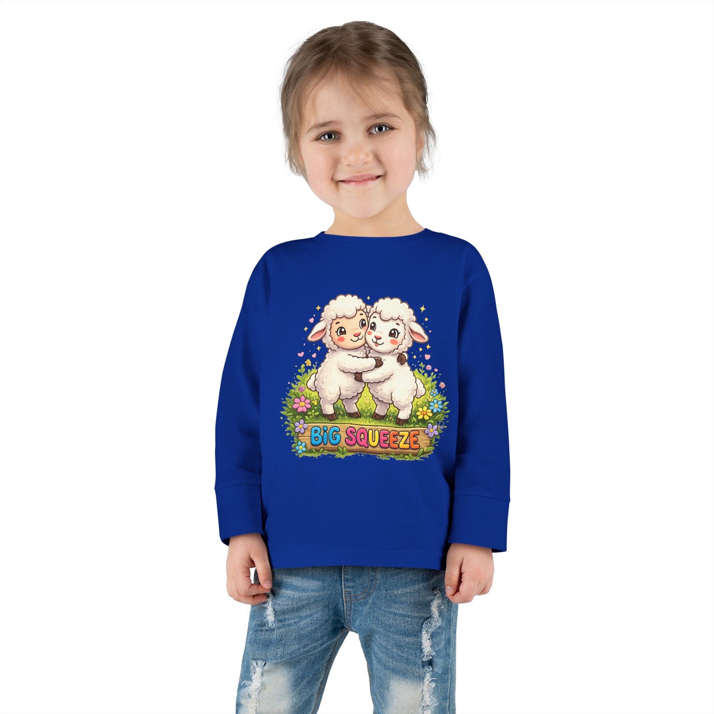 Big Squeeze Lamb Toddler Long Sleeve Tee