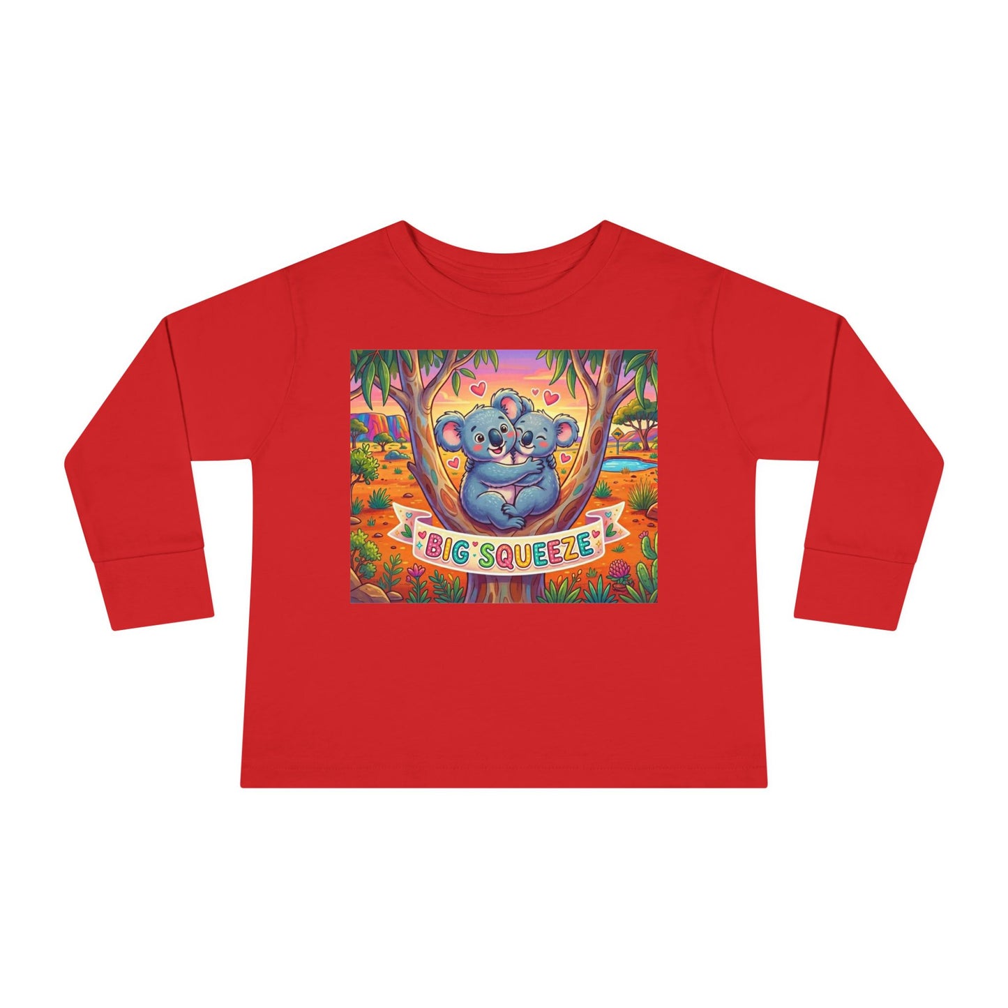 Big Squeeze Koala Toddler Long Sleeve Tee