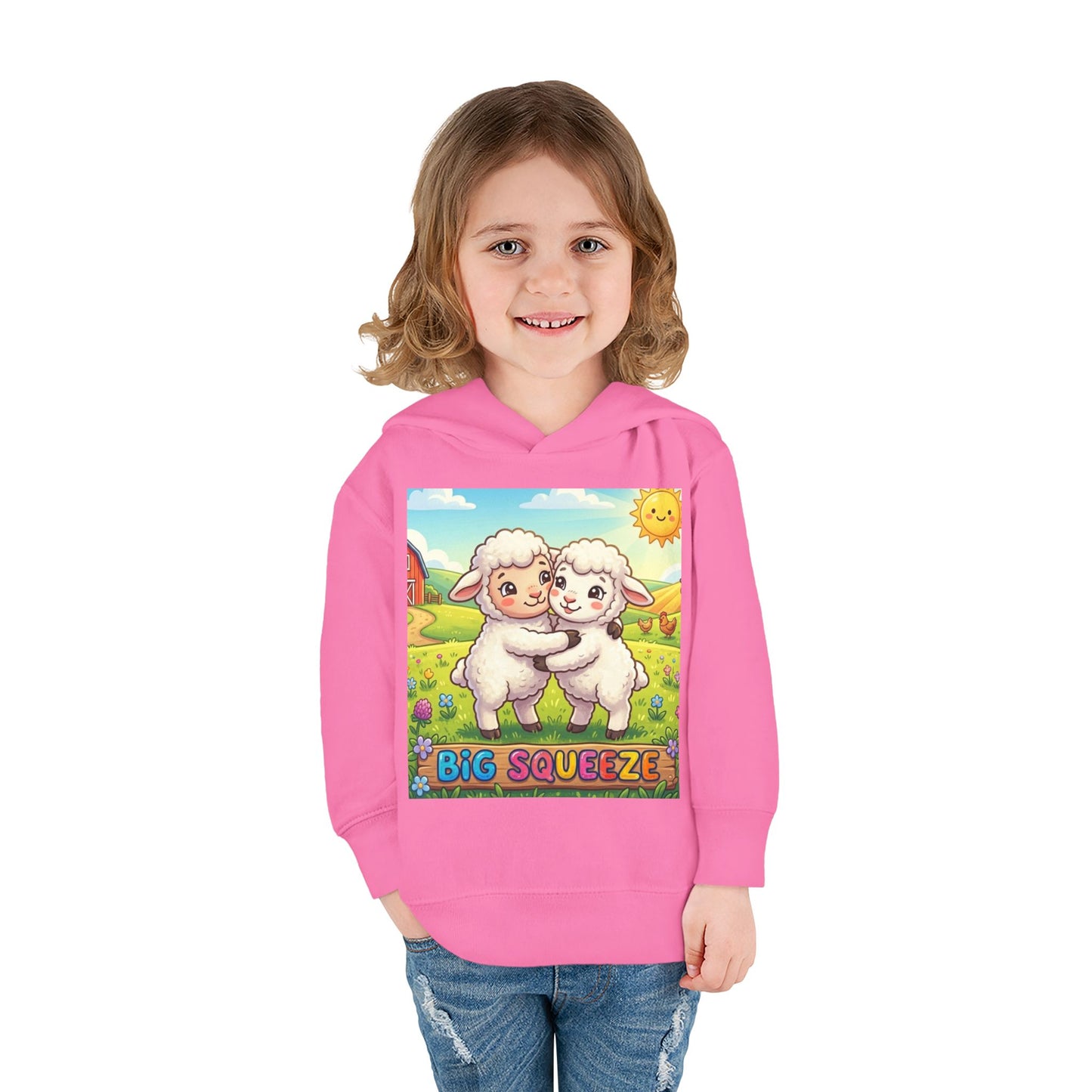 Big Squeeze Lamb Toddler Pullover Fleece Hoodie
