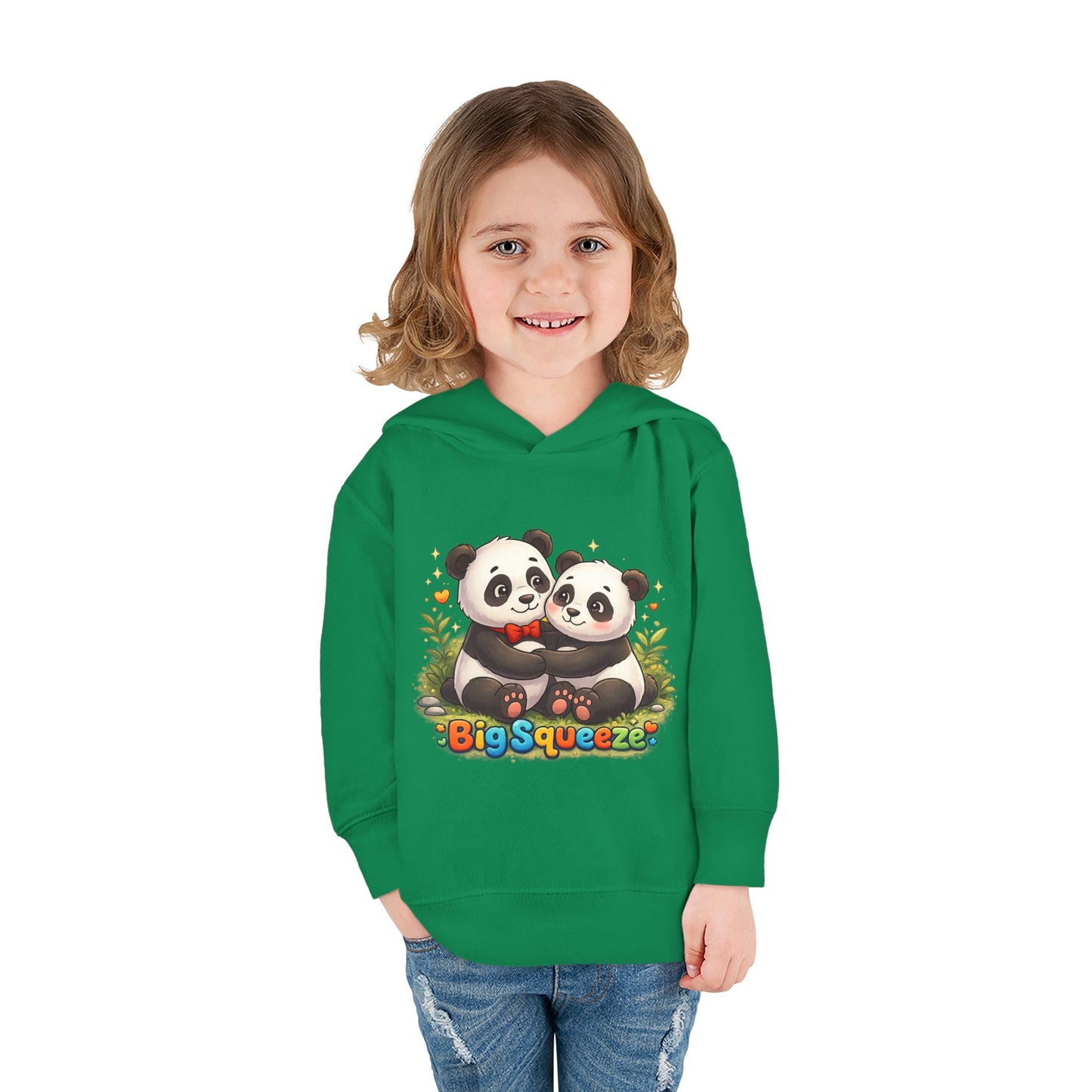 Big Squeeze Panda Toddler Pullover Fleece Hoodie