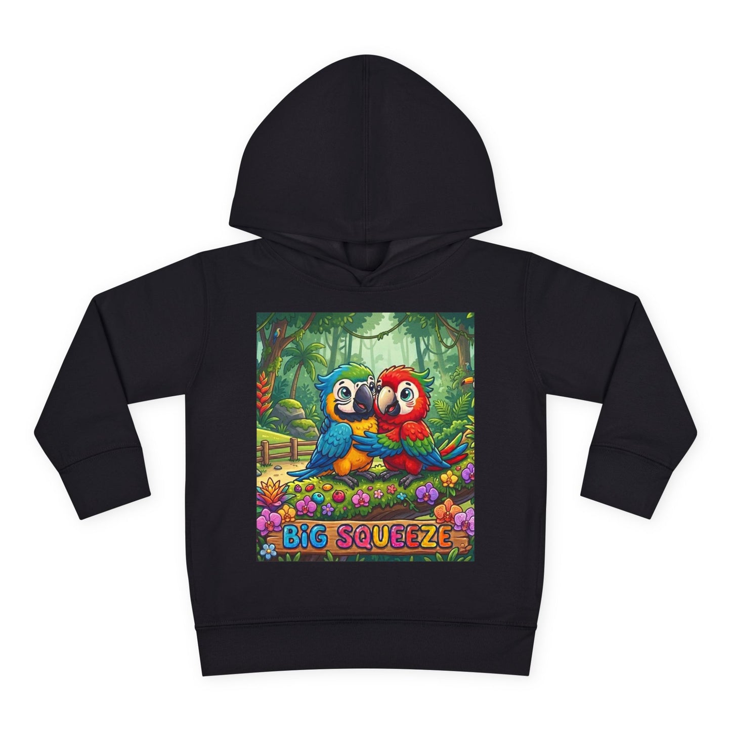Big Squeeze Macaw Toddler Pullover Fleece Hoodie