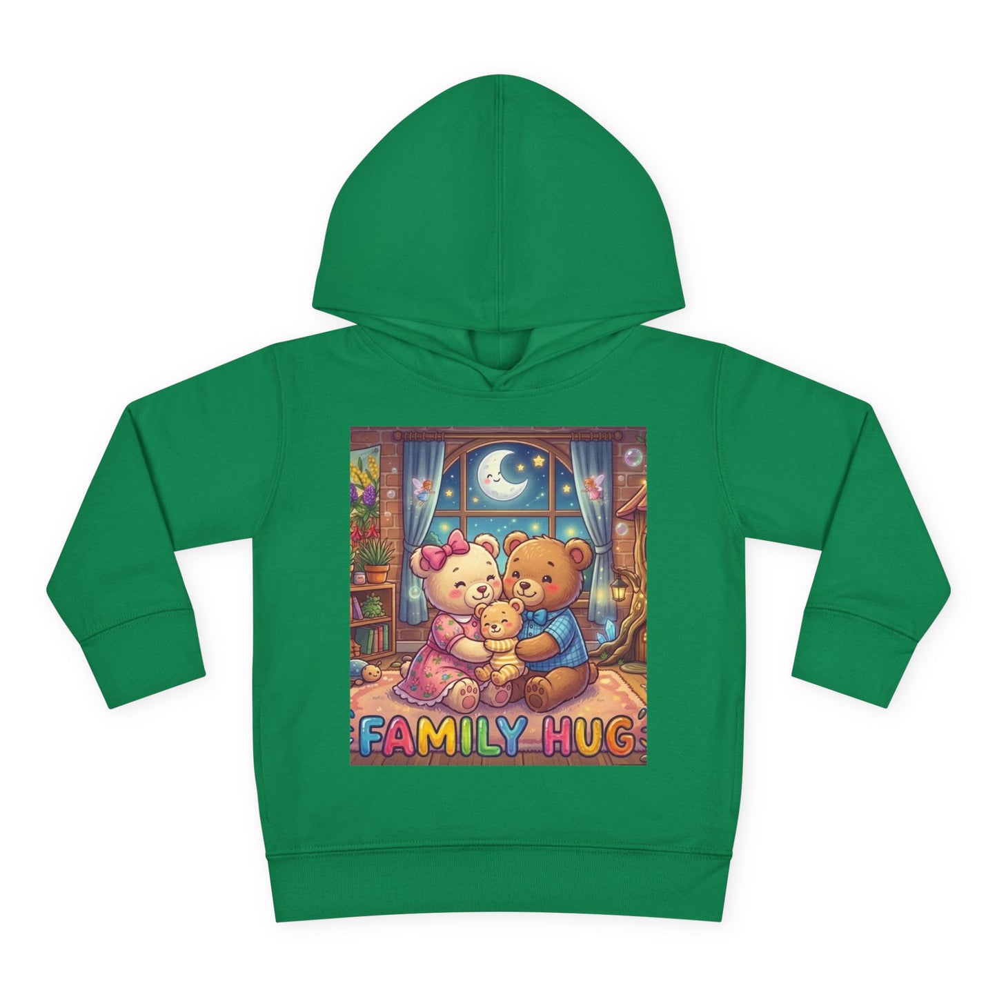 Family Hug Teddy Toddler Pullover Fleece Hoodie