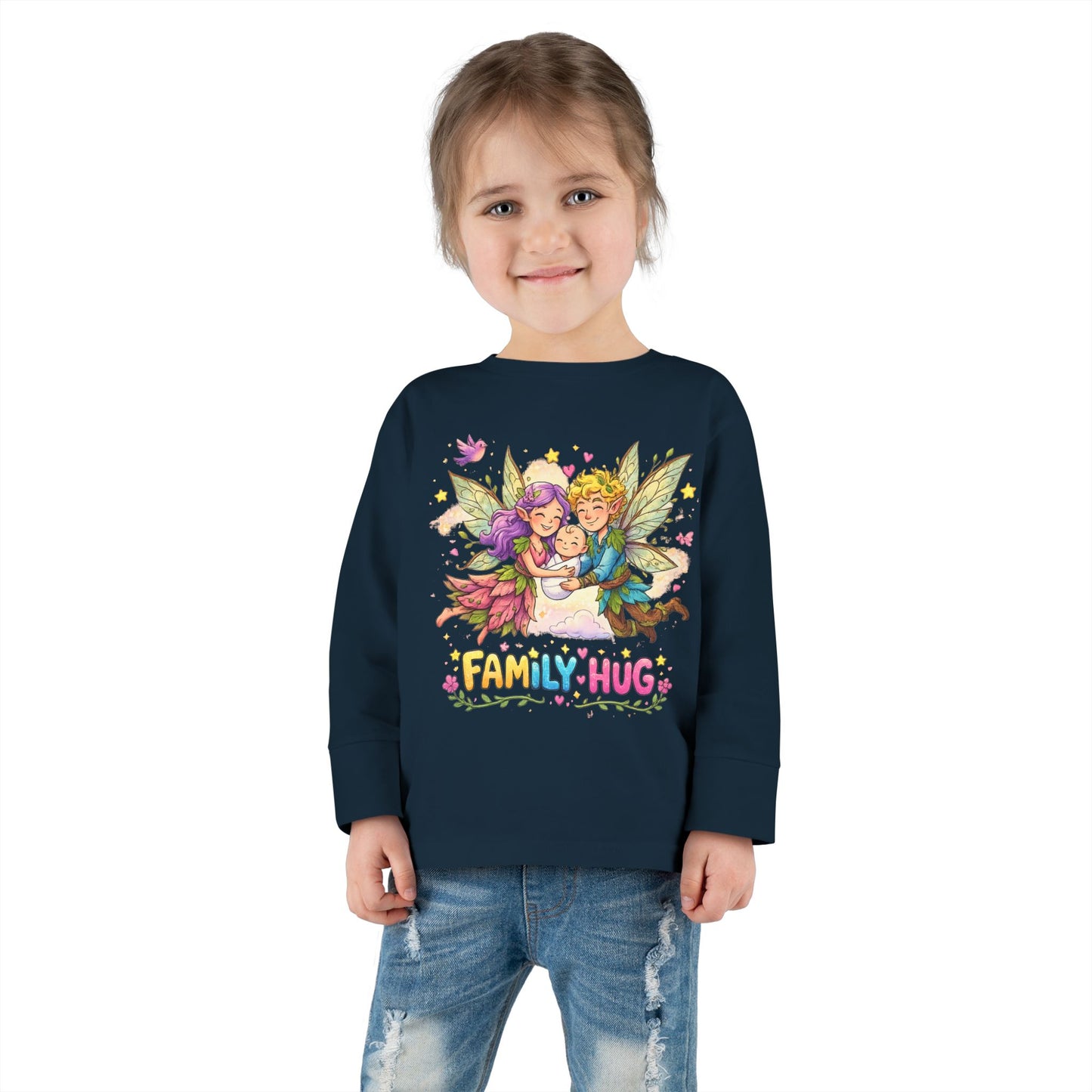 Family Hug Fairy Toddler Long Sleeve Tee