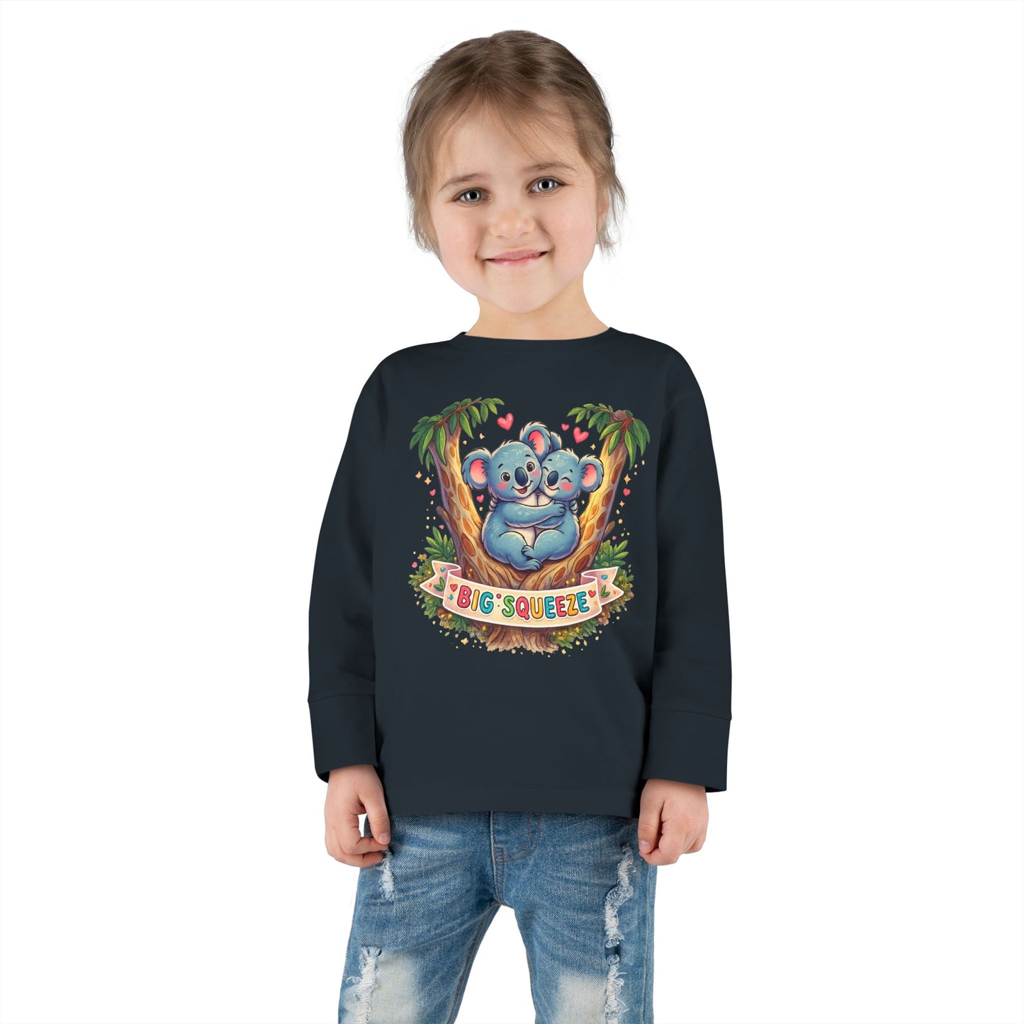 Big Squeeze Koala Toddler Long Sleeve Tee