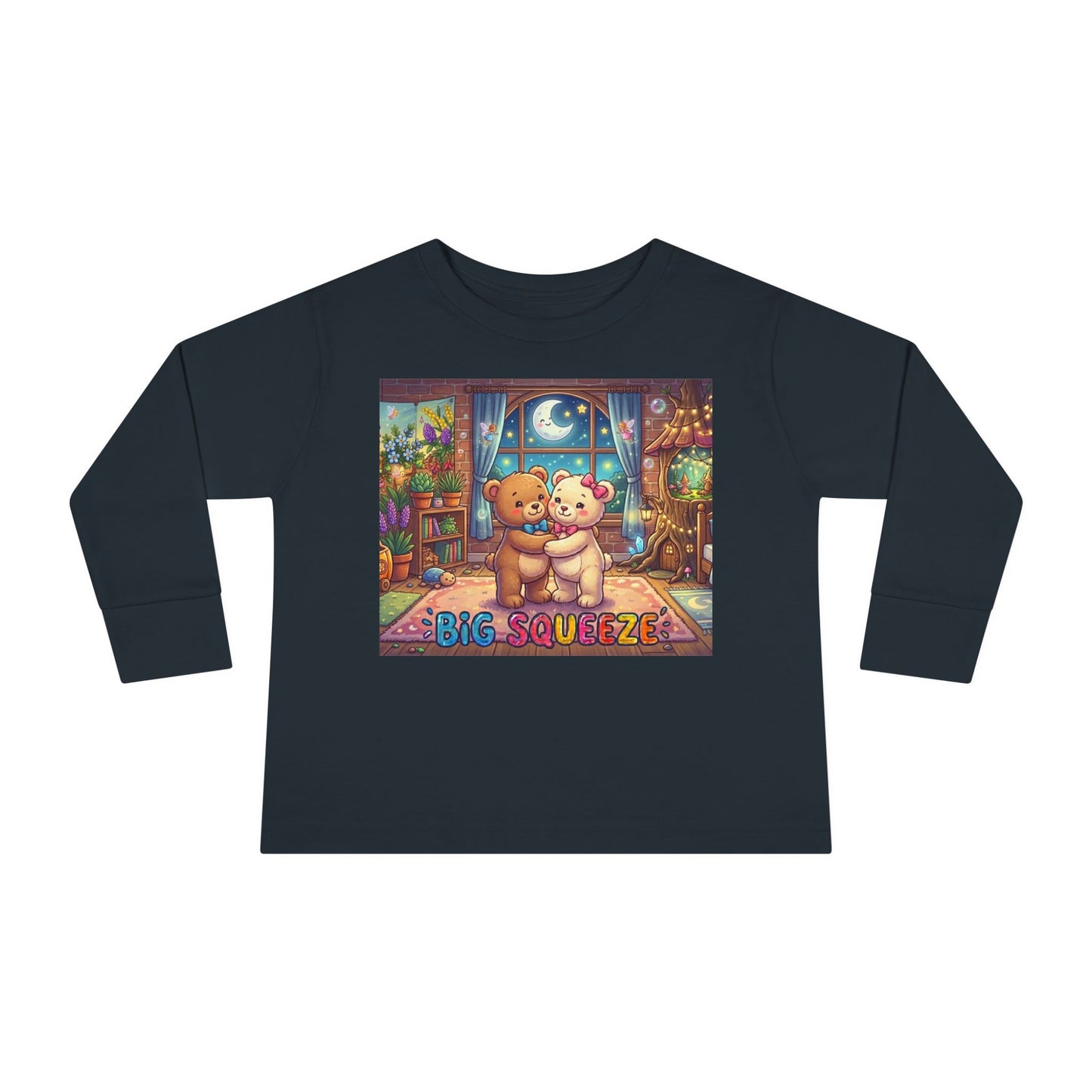 Big Squeeze Teddy Toddler Long Sleeve Tee