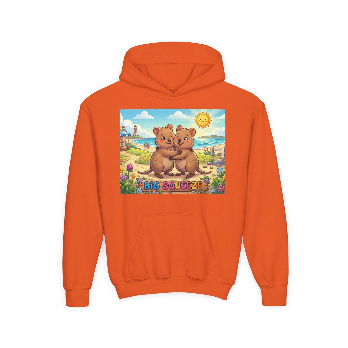 Big Squeeze Quokka Youth Heavy Blend Hooded Sweatshirt