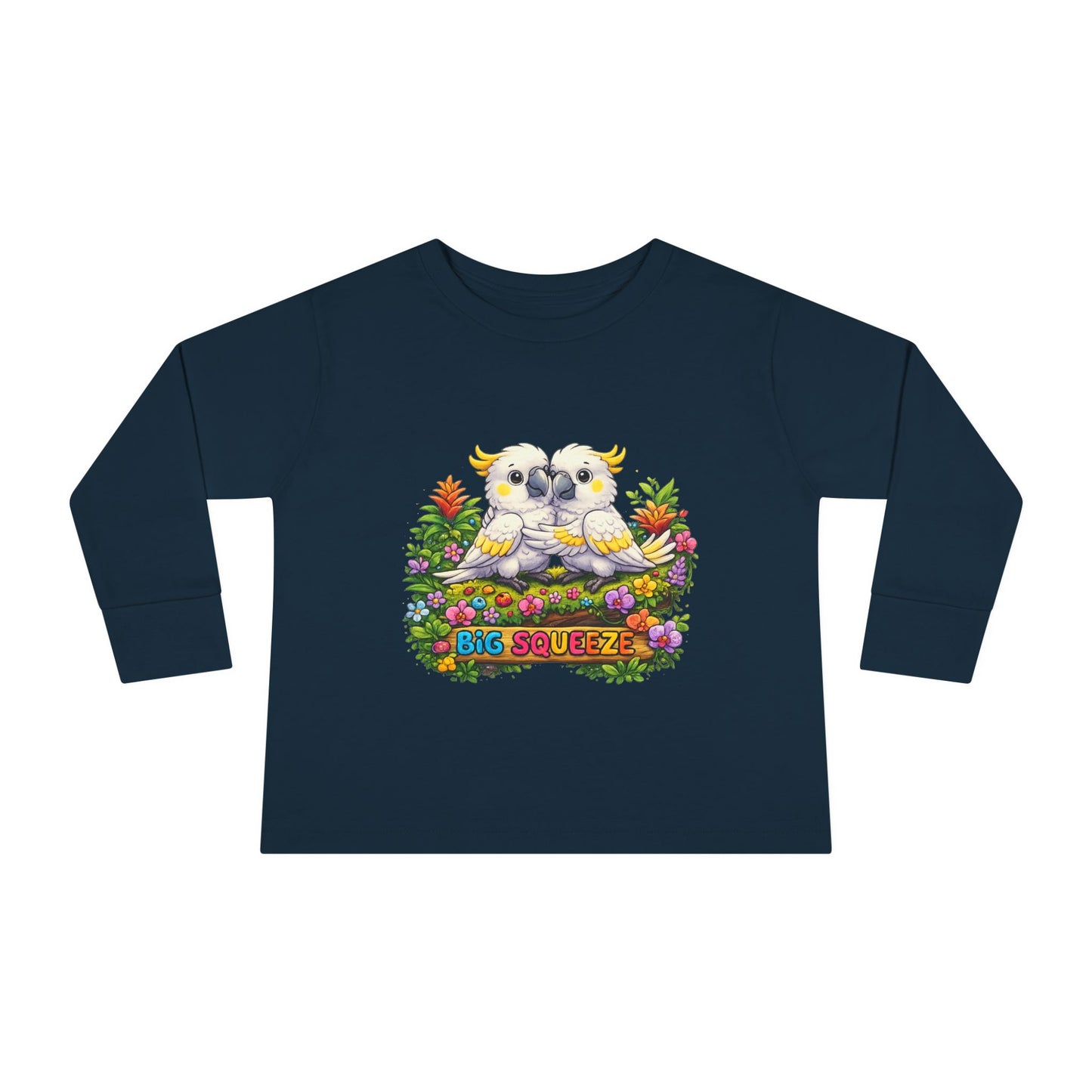 Big Squeeze Cockatoo Toddler Long Sleeve Tee