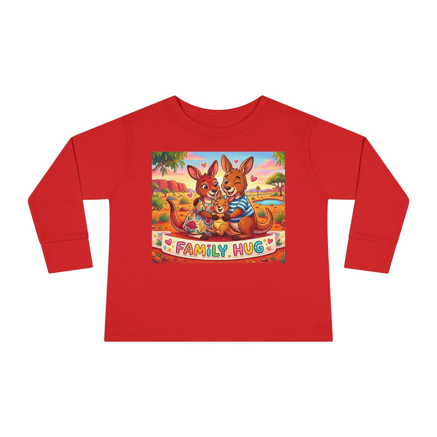 Family Hug Kangaroo Toddler Long Sleeve Tee